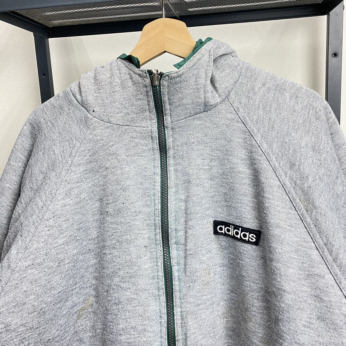 Adidas × Vintage VINTAGE‼️Adidas Trefoil Embroided Reversible Hoodie Size US XL / EU 56 / 4 - 10 Thumbnail