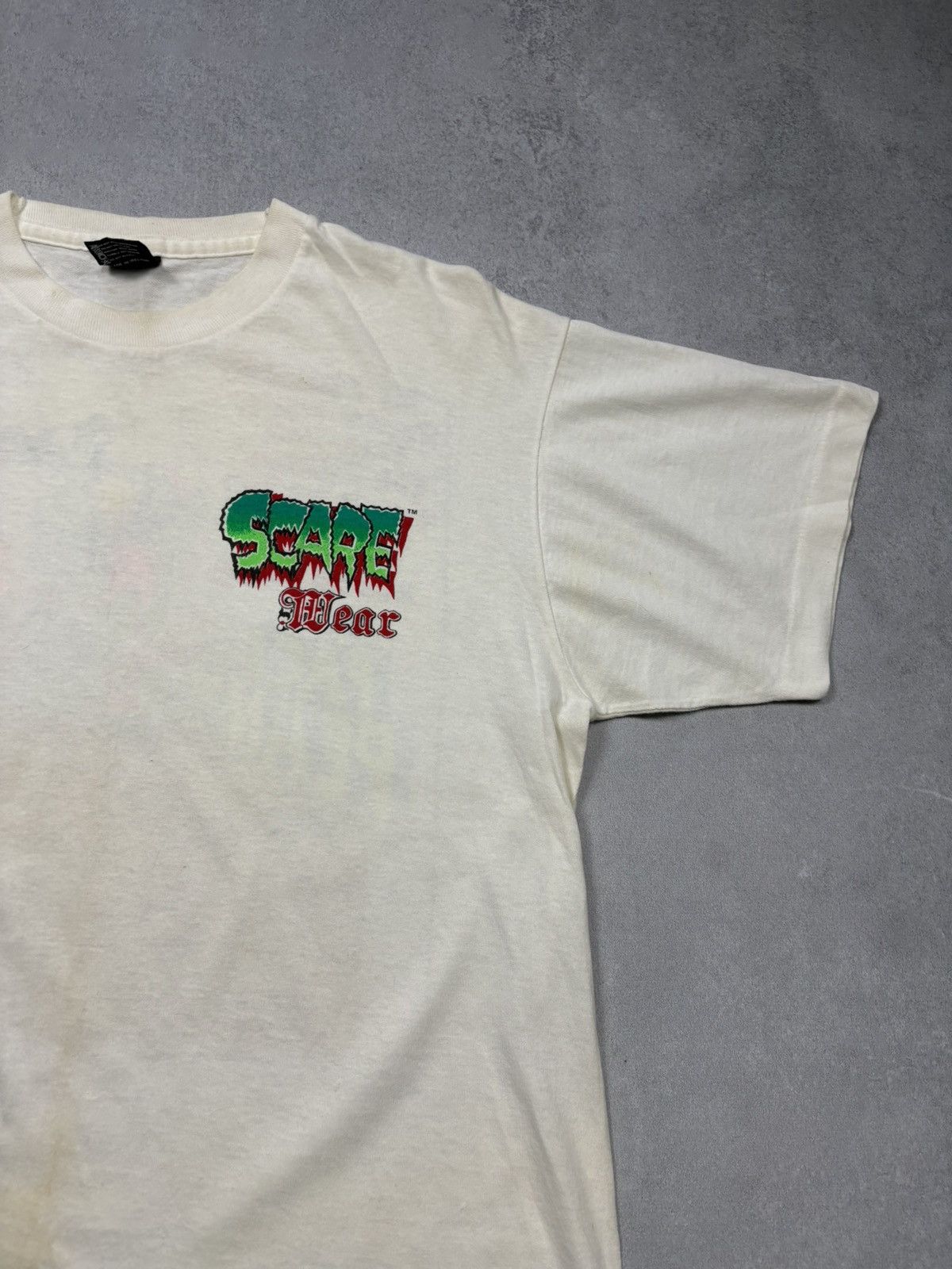Vintage 1988 Scare Wear The Face Plant Skate Punk Gonzales Tee VTG Size US XL / EU 56 / 4 - 18 Thumbnail