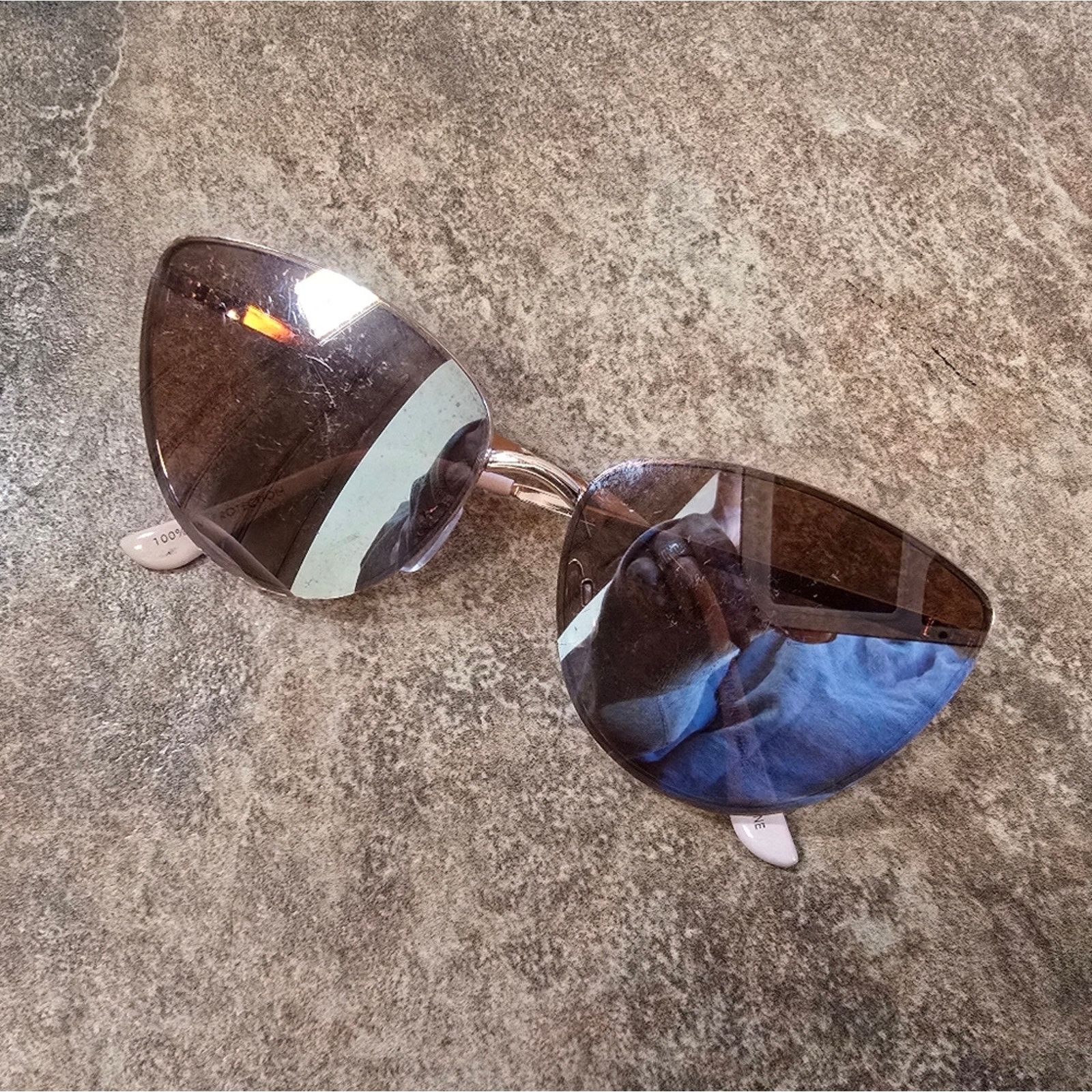 Other Light Pink Golden Cat Eye Sunglasses Size ONE SIZE - 4 Thumbnail