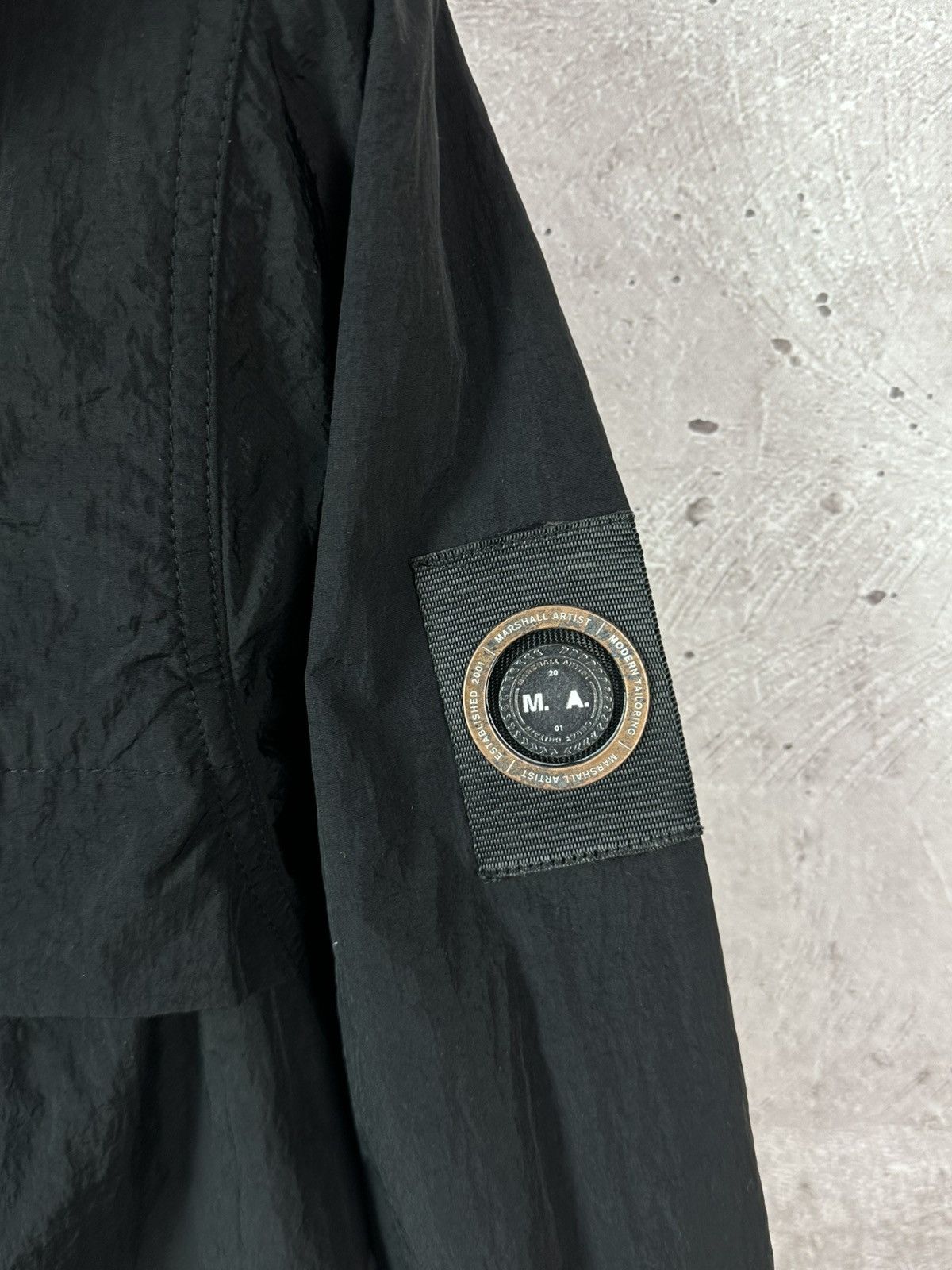 Marshall Artist Marshall Artist Black Nylon Zipper Pockets Hooded Jacket Size US M / EU 48-50 / 2 - 8 Thumbnail
