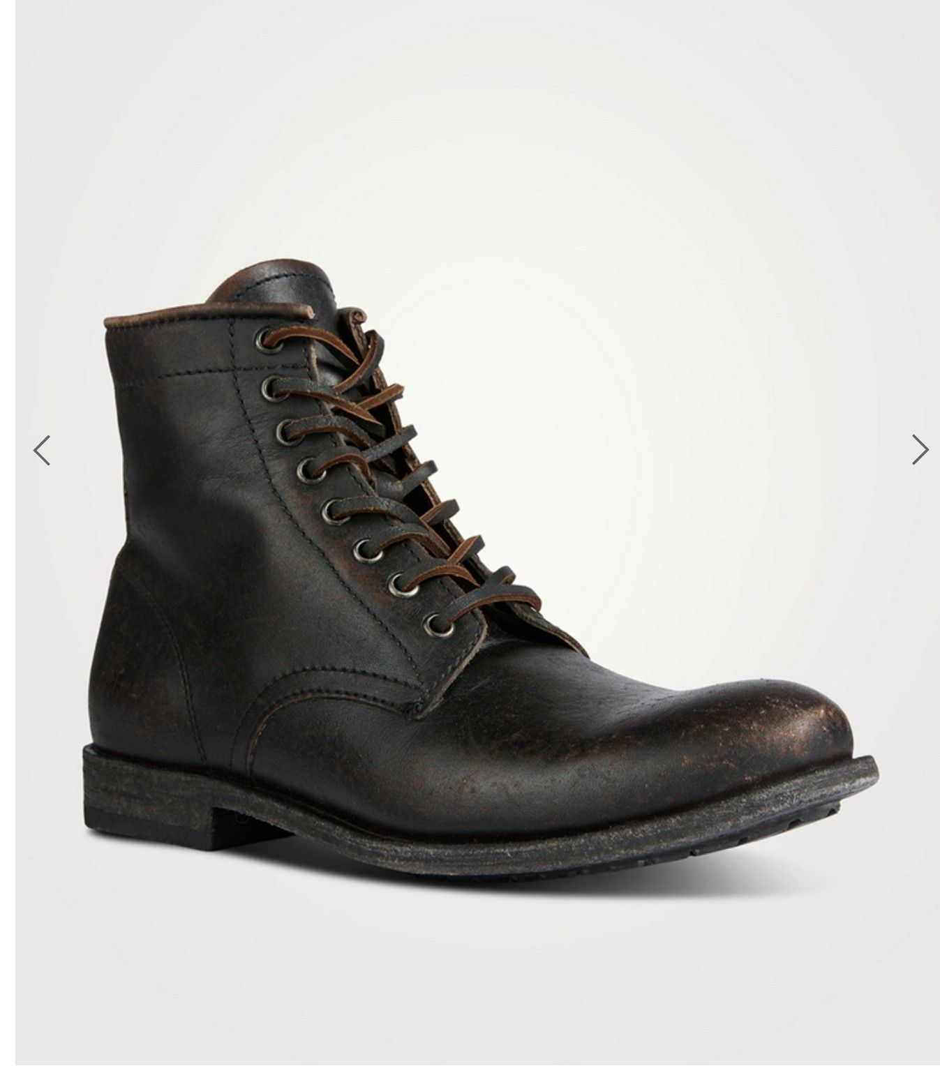 Frye logan cap toe black hot sale