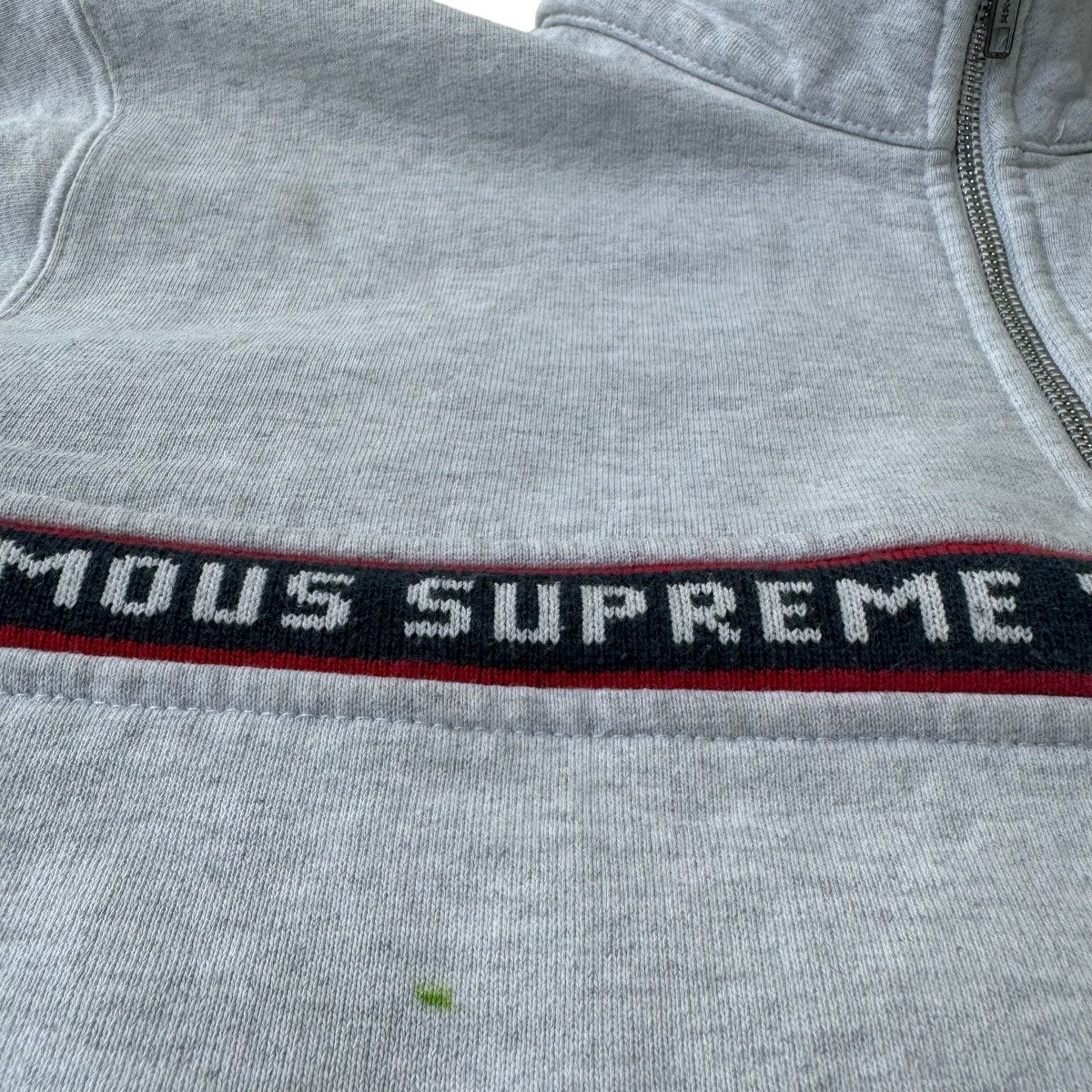 Supreme Supreme World Famous Half Quarter Zip Ash Grey Hype Supreme Supreme World Famous Half Quarter Zip Ash Grey Hype