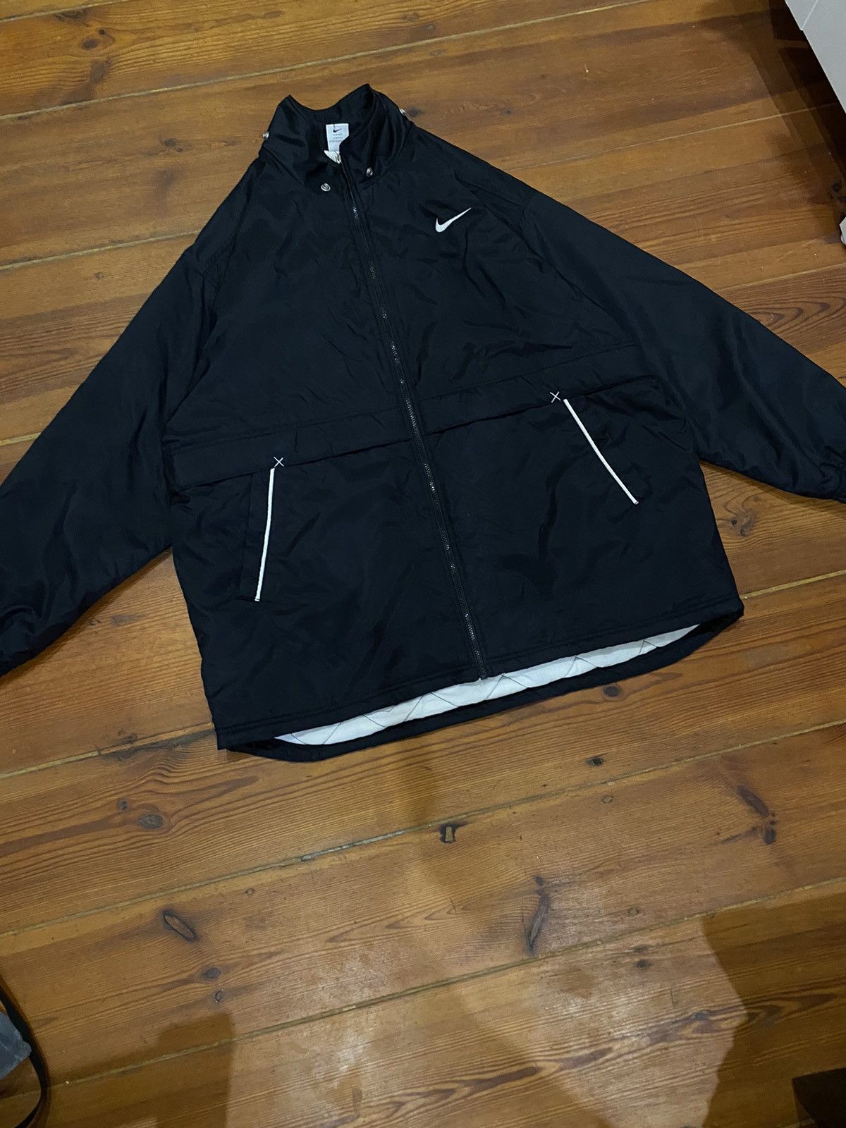 image of Y2K 2000S Nike Track Jacket in Black, Men's (Size XL)