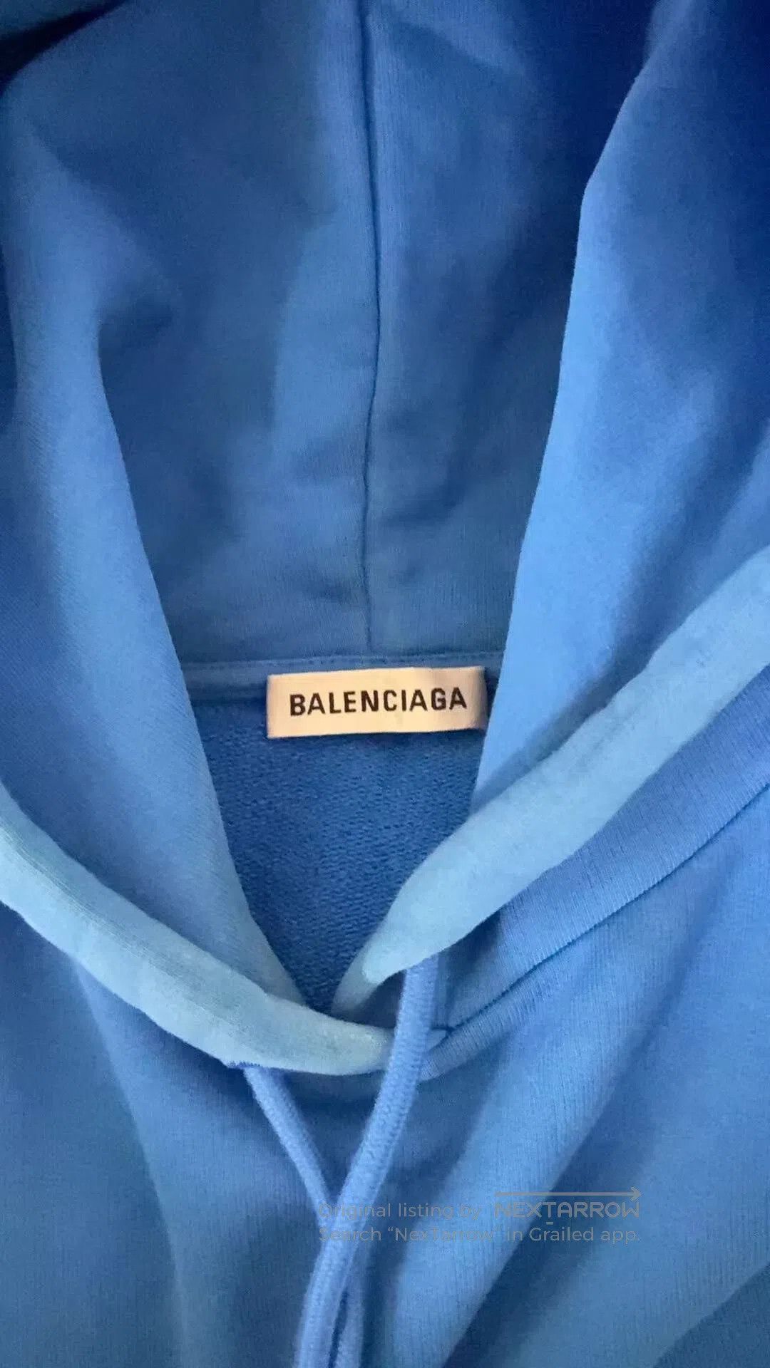 Balenciaga balenciaga blue hoodie with logo. Size US S / EU 44-46 / 1 - 2 Thumbnail