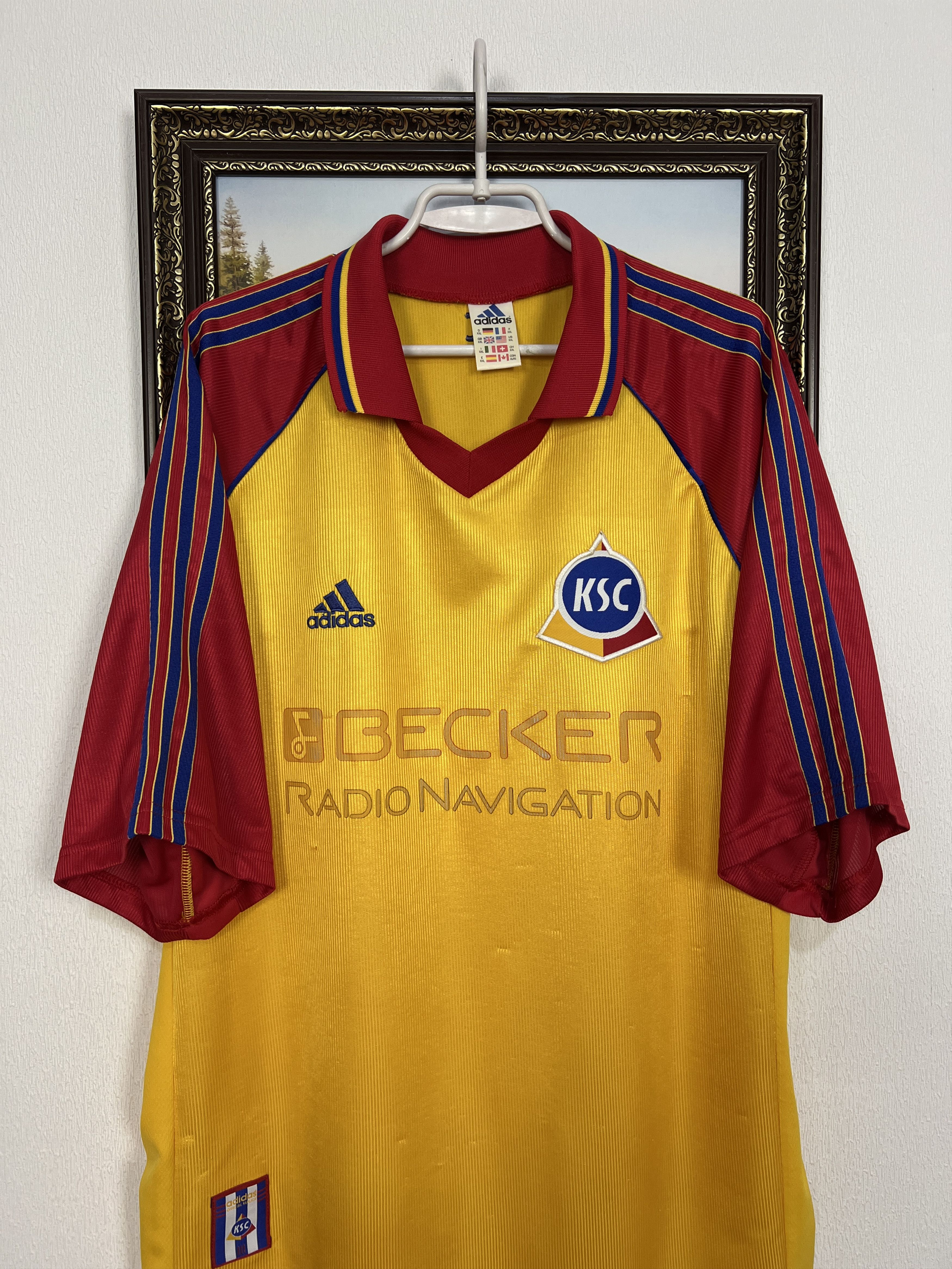 Adidas Karlsruher football shirt 1998 Soccer Jersey Trikot Rare Size US XXL / EU 58 / 5 - 2 Thumbnail
