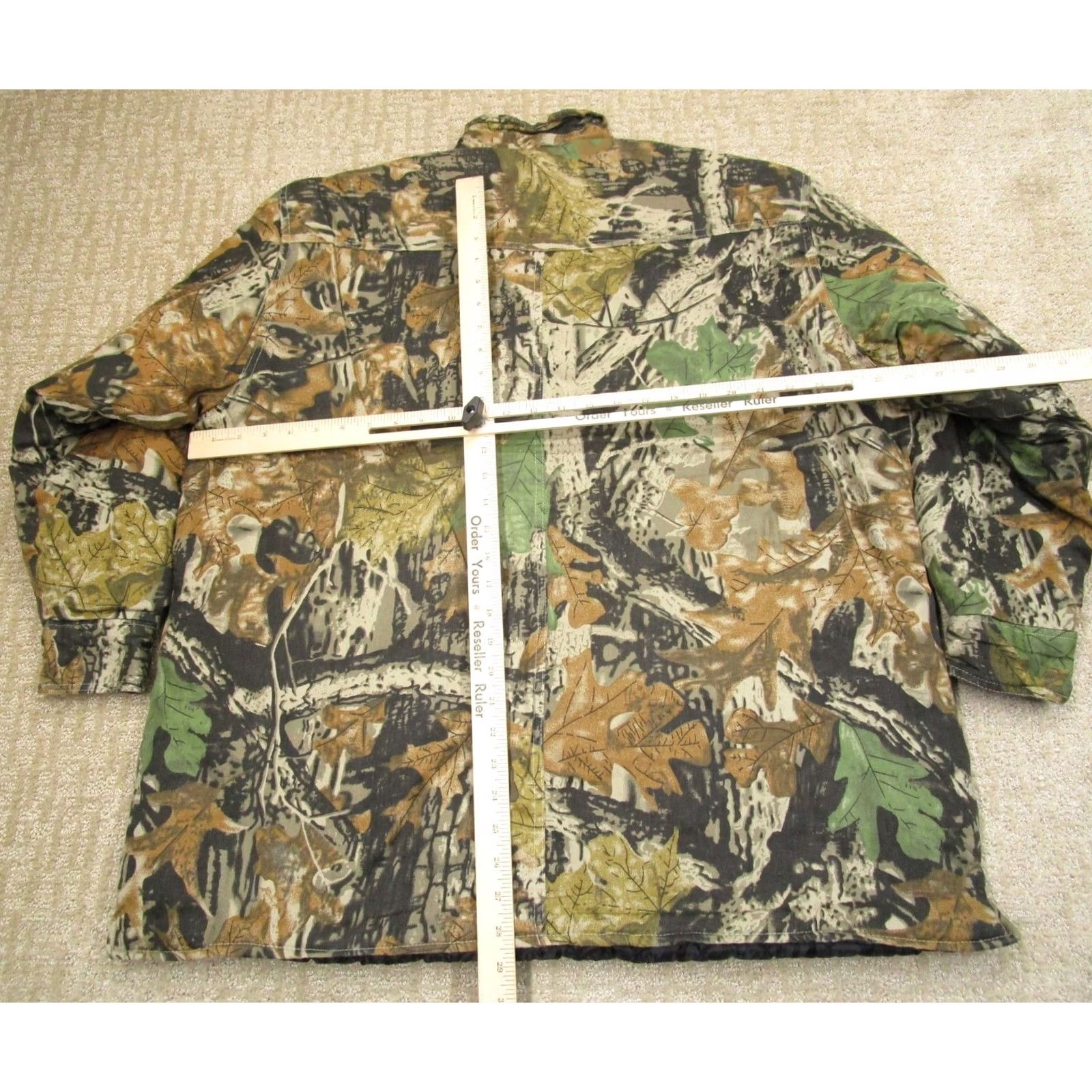 Vintage Ranger Jacket Camouflage Bomber Jacket Men XL Brown Camo Insulated Full Zip Outdoor Coat Size US XL / EU 56 / 4 - 4 Thumbnail