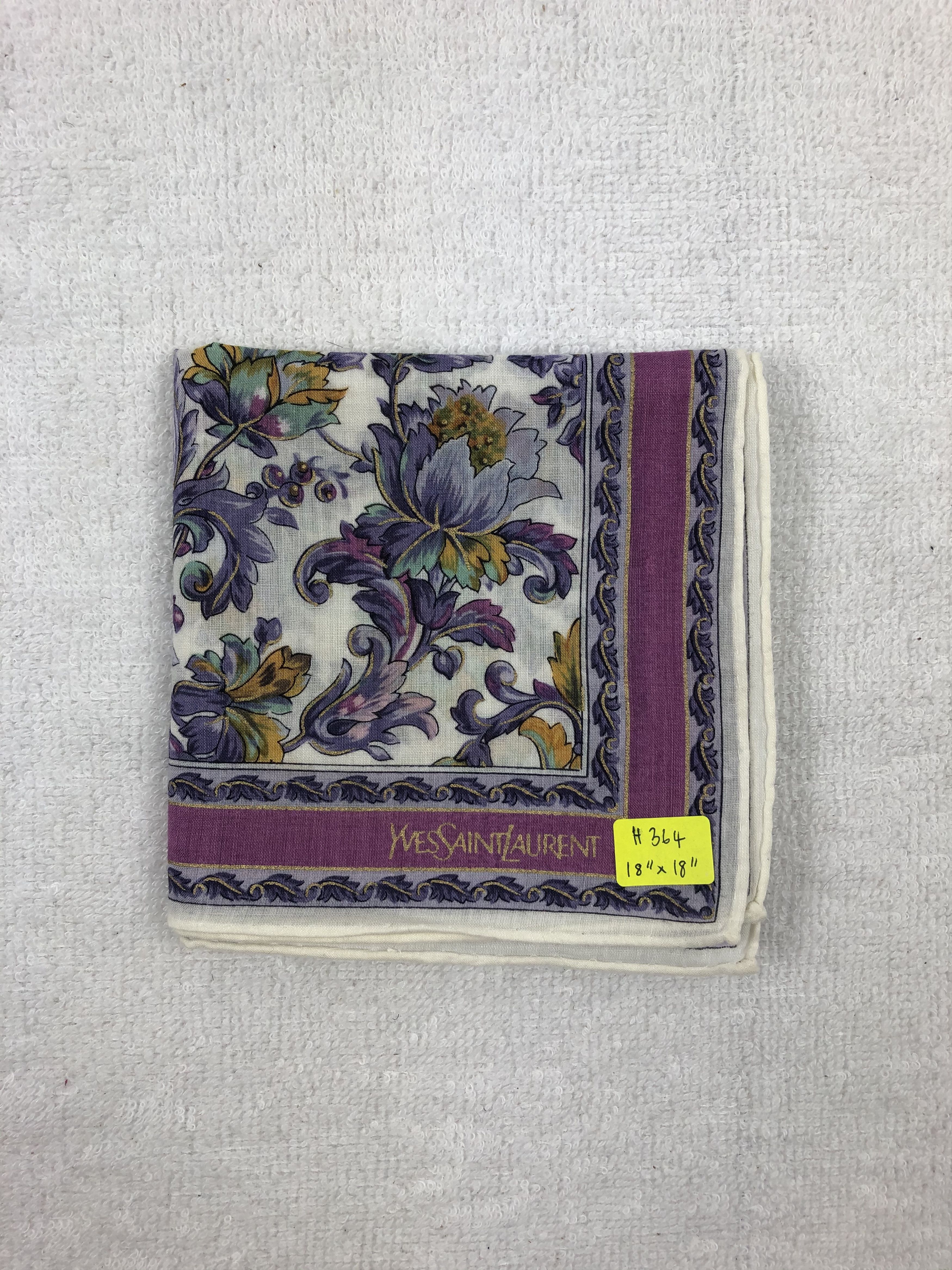 Vintage Yves Saint Laurent Handkerchief / Bandana / Neckerchief Size ONE SIZE - 5 Thumbnail