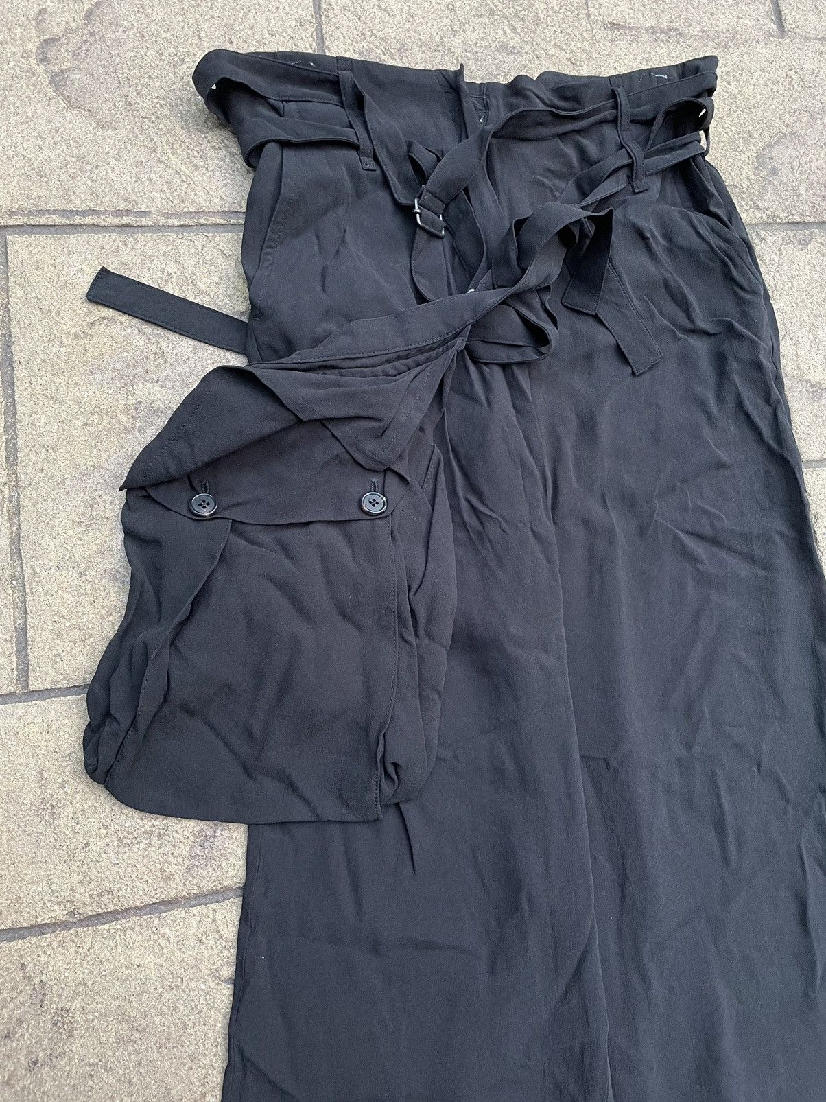 Ann Demeulemeester Ann Demeulemeester Silk Bondage Pants Size US 38 / EU 54 - 7 Thumbnail