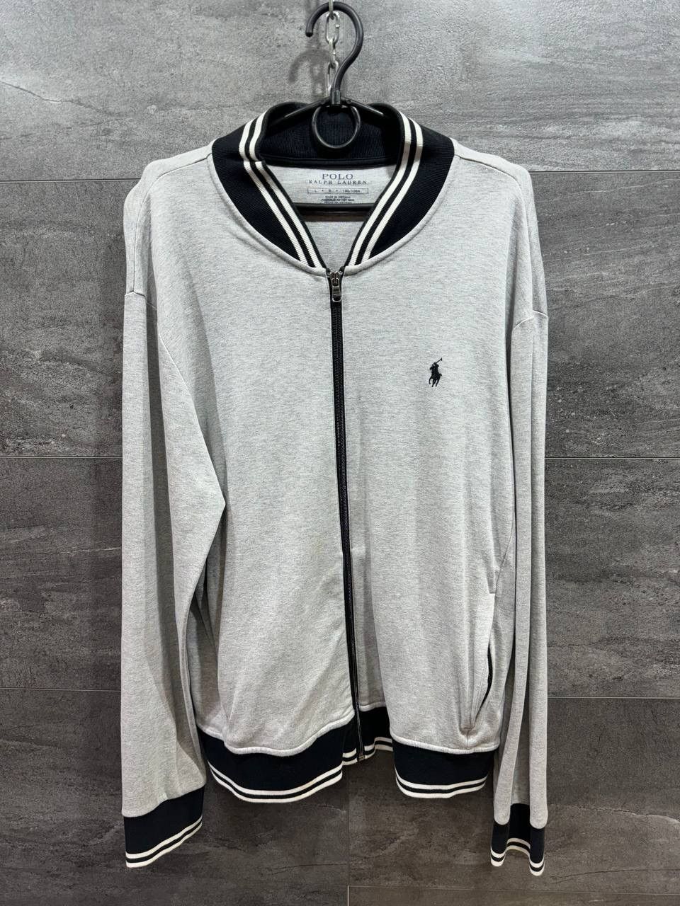 Other POLO RALPH LAUREN TIPPED JERSEY BOMBER Zip Up JACKET Size US L / EU 52-54 / 3 - 1 Thumbnail