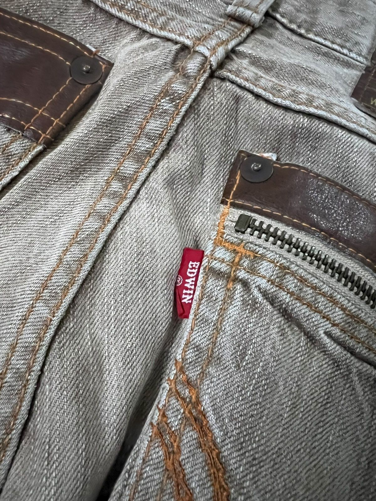 If Six Was Nine Vintage Edwin 503 Blue Trip Mud Wash Jean Size US 30 / EU 46 - 17 Thumbnail