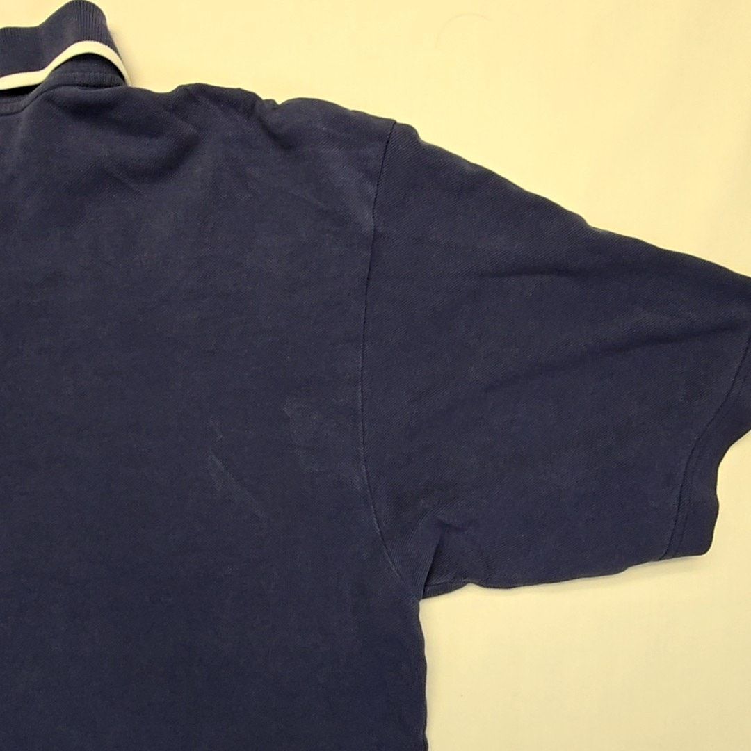 Adidas Vintage USA Olympic Polo Adidas Blue Embroidered Large Shirt Size US L / EU 52-54 / 3 - 12 Thumbnail