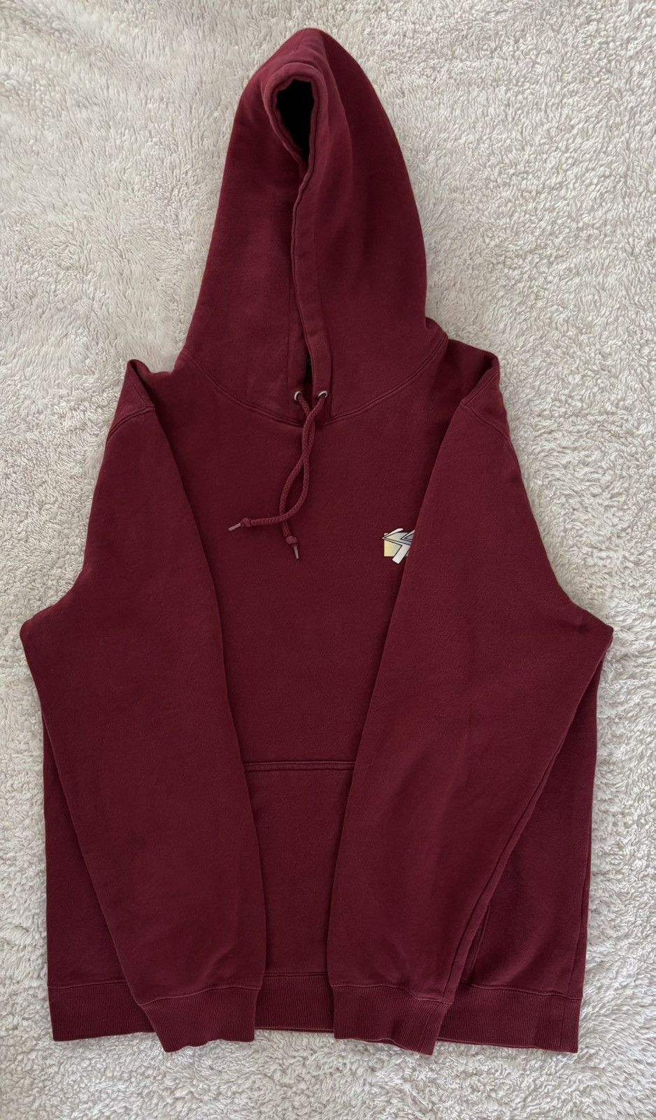 Stussy Stüssy Shadow Script Logo Hoodie - Maroon - Size L - 2018 Size US L / EU 52-54 / 3 - 6 Thumbnail