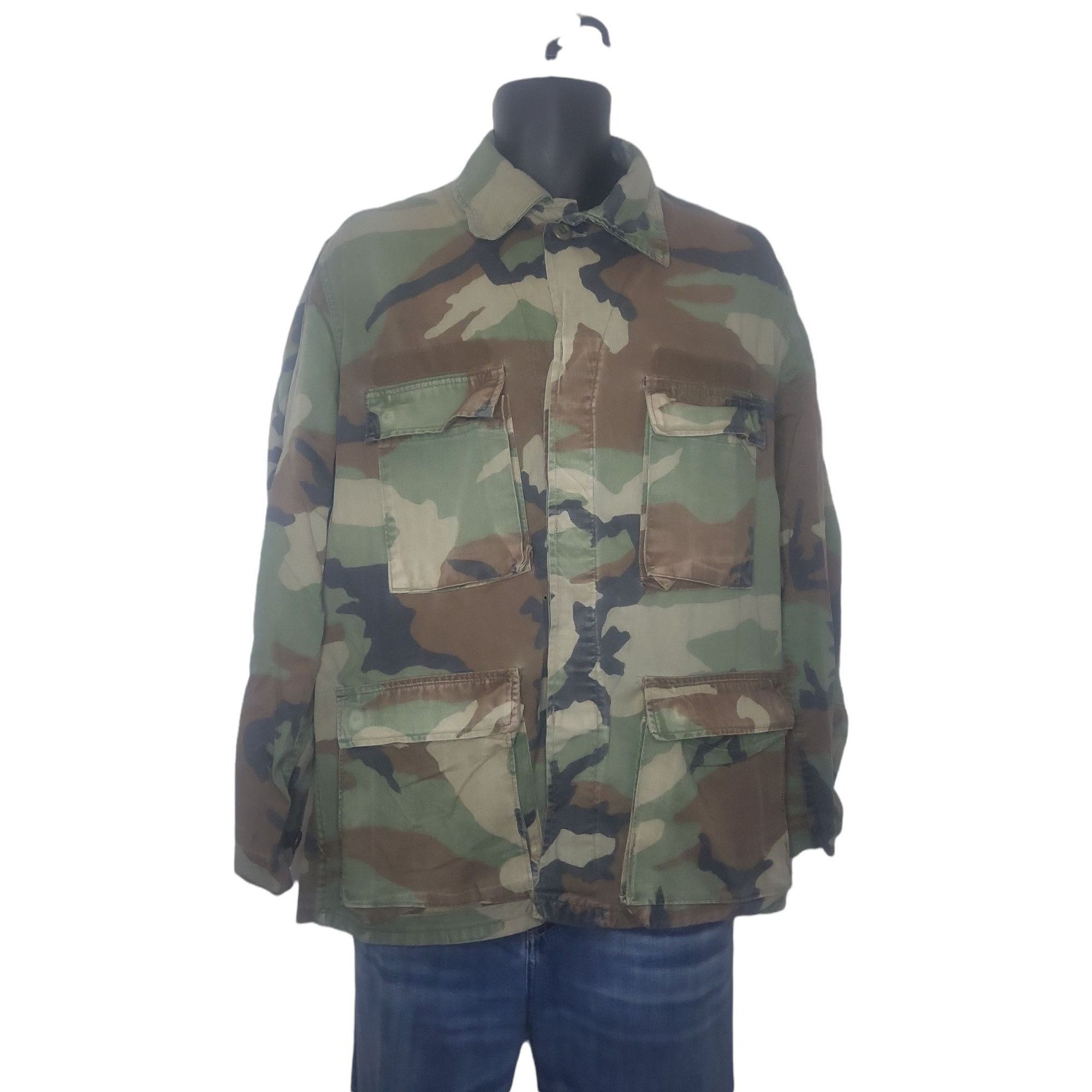 Other Military Camo Army Jacket Men Long Sleeve Sz M Button Up Uti Size US M / EU 48-50 / 2 - 1 Thumbnail