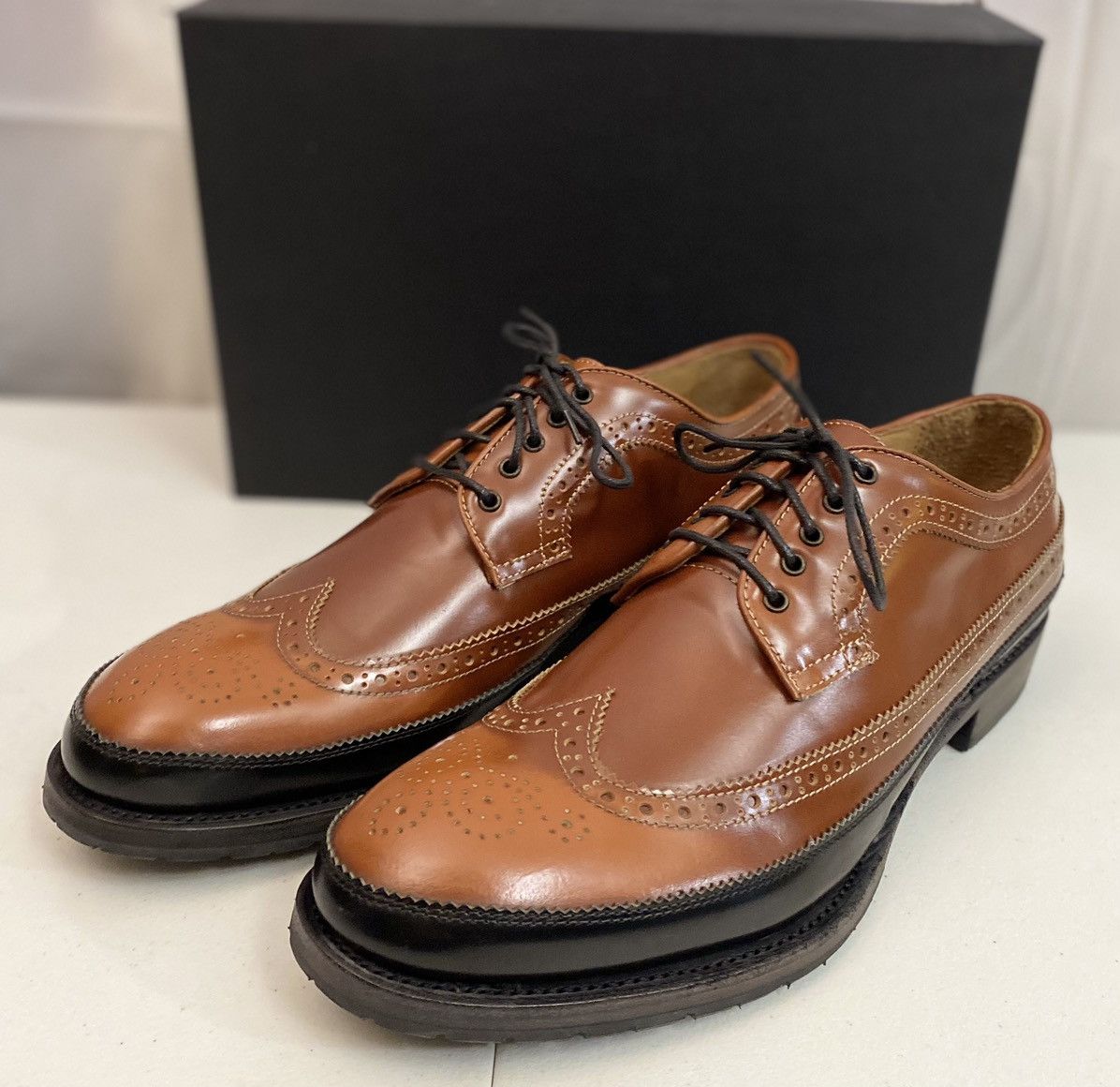 Dsquared2 Dsquared2 🇮🇹 Brown Leather Wingtip Mudguard Brogue 11 NEW Size US 11 / EU 44 - 1 Thumbnail