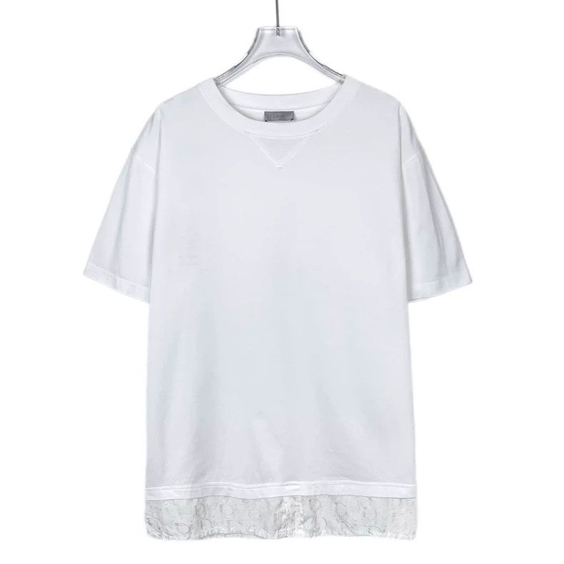 Dior Dior Hem logo old flower full print round neck white cotton Size US M / EU 48-50 / 2 - 1 Thumbnail