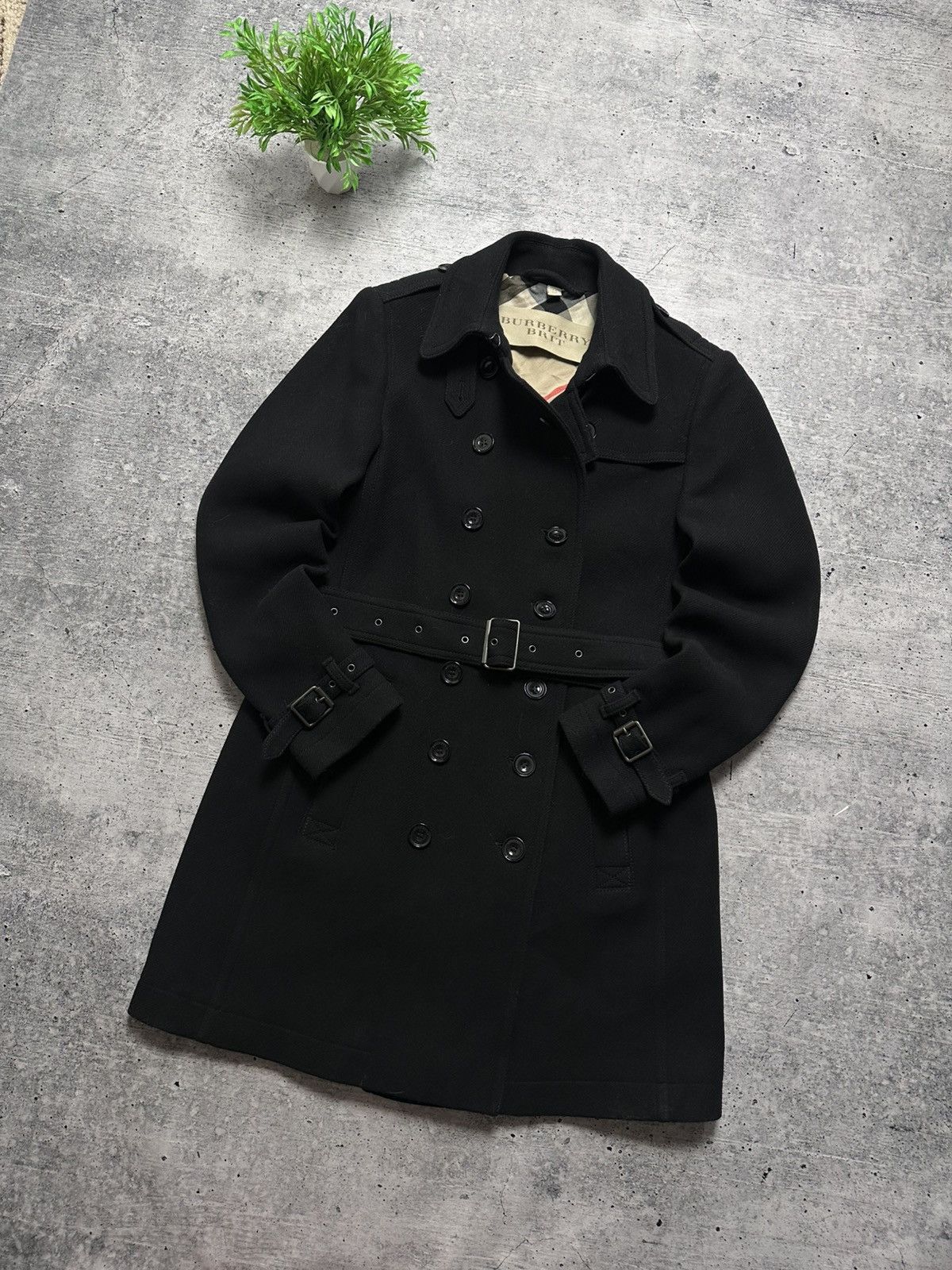 Burberry Burberry Brit Wool Lux Virgin Women Coat Jacket Size XL / US 12-14 / IT 48-50 - 3 Thumbnail