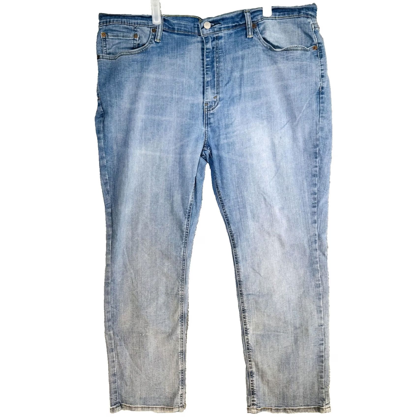 Levi's Levi's 541 Jeans Mens 44x30 Blue Light Wash Zip Fly Tapered Athletic Denim Logo 5-Pocket Size US 44 / EU 60 - 5 Thumbnail
