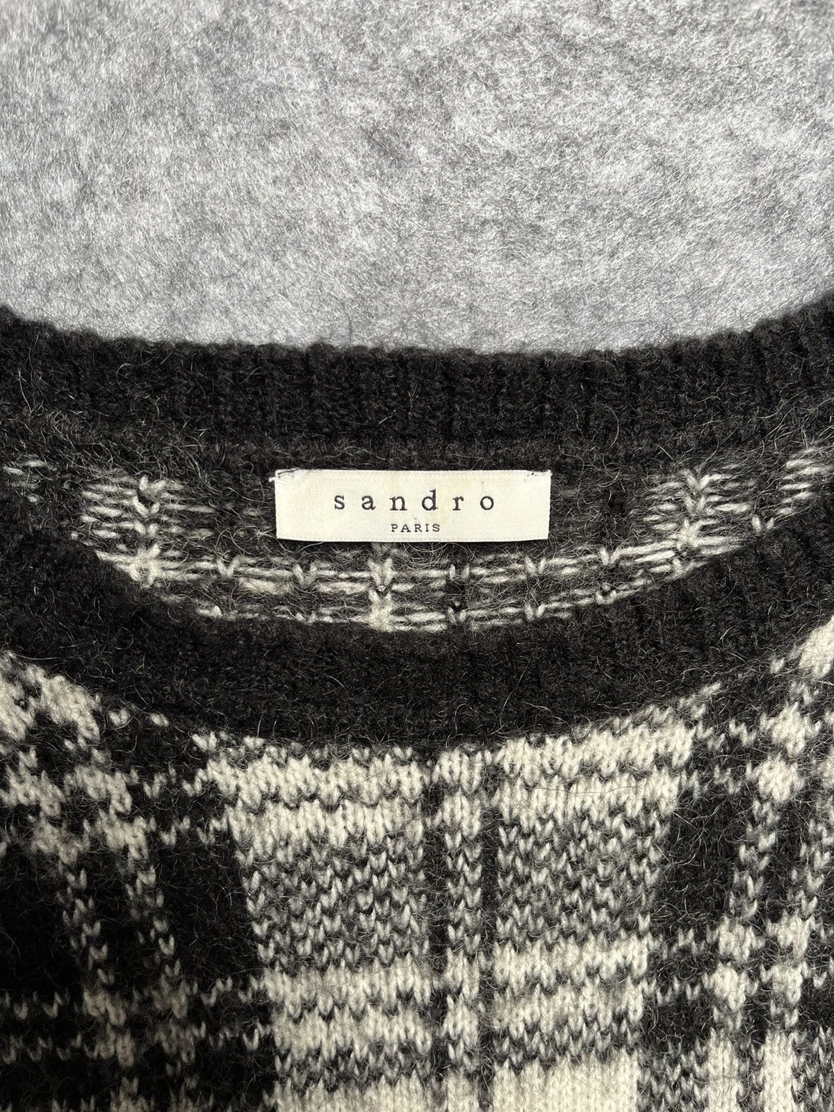 Sandro Sandro mohair crewneck sweater Size US L / EU 52-54 / 3 - 4 Thumbnail