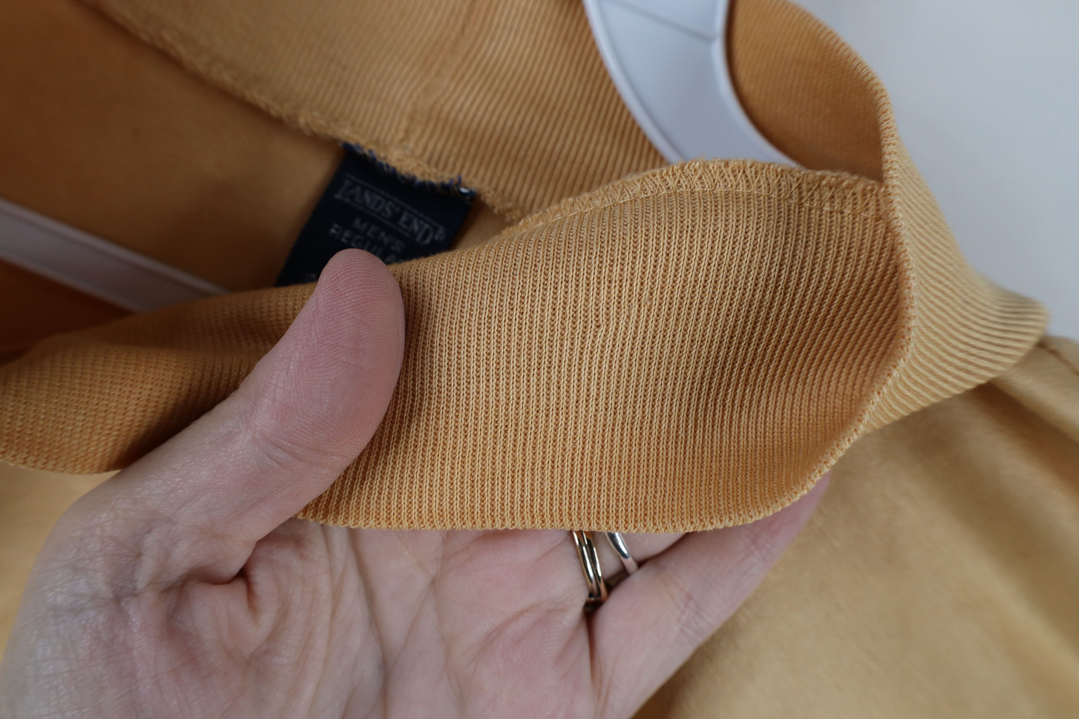 Lands' End × Vintage Vintage 90s Lands End Mock Neck Long Sleeve T-Shirt Gold USA Size US M / EU 48-50 / 2 - 6 Thumbnail