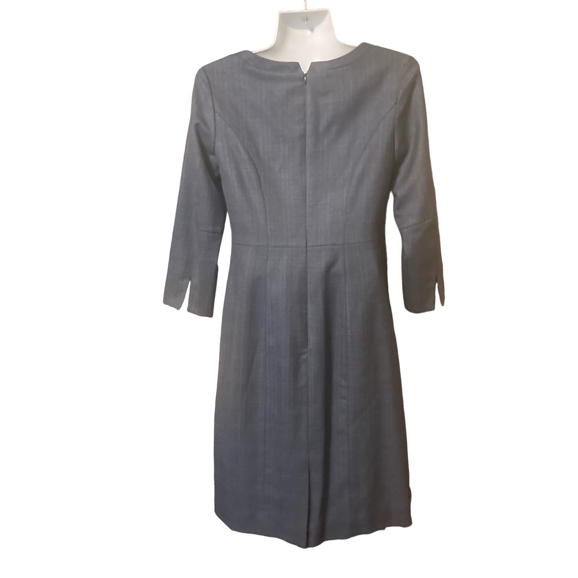 Womens Pendleton Size 2 Petite Blue Gray Pencil Virgin Wool