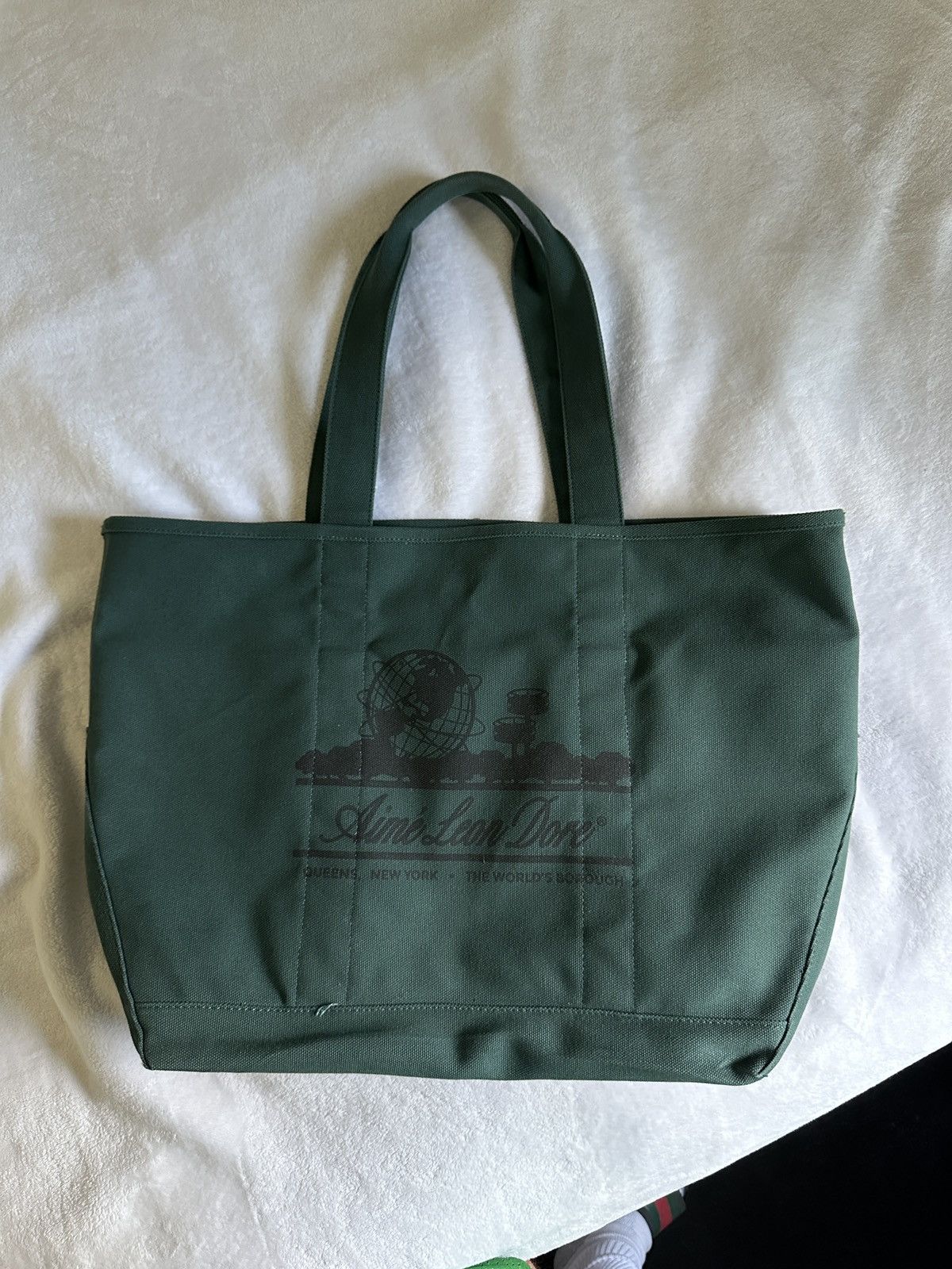 Aime Leon Dore Fw21 Aimé Leon Dore Large Unisphere Tote Bag in Green, Men's
