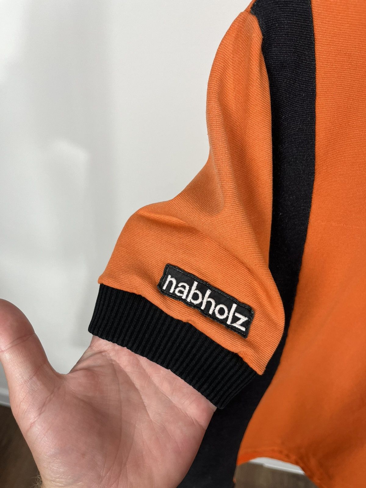 Other Vintage Nabholz Cycling Jersey Orange Black Zip-Up Retro Fit Size US M / EU 48-50 / 2 - 3 Thumbnail