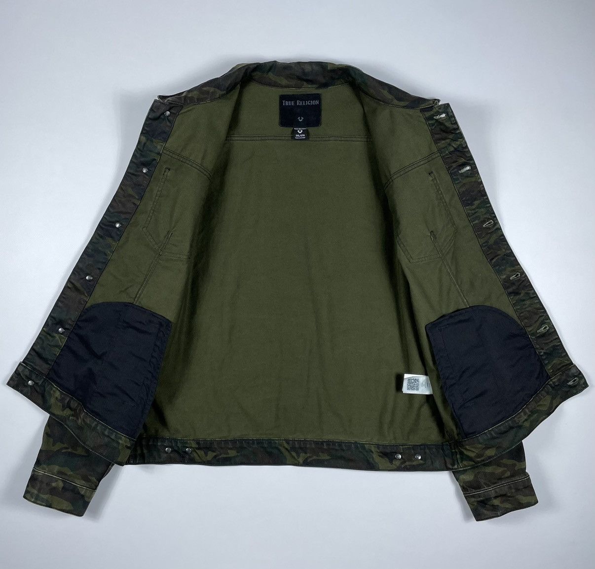 True Religion Camo Dylan Denim Jeans Jacket