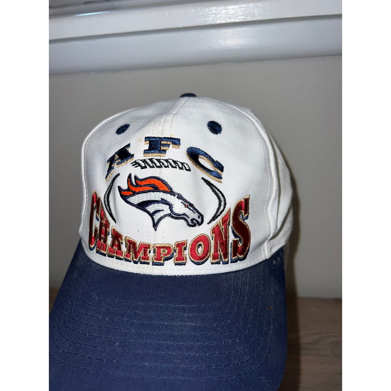 Logo 7 Vintage Logo 7 NFL Denver Broncos AFC Champs Hat VTG OS Size ONE SIZE - 3 Thumbnail