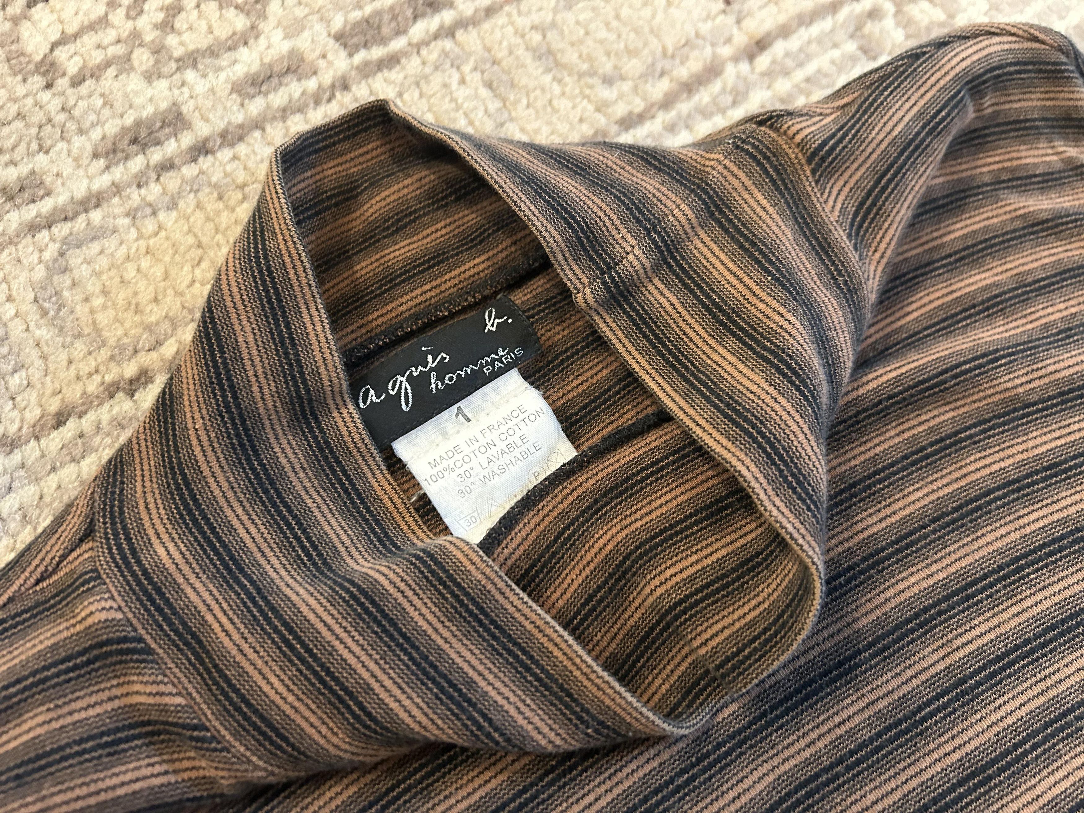 agnes b. agnès b Striped Long Sleeve Turtleneck Size US S / EU 44-46 / 1 - 2 Thumbnail