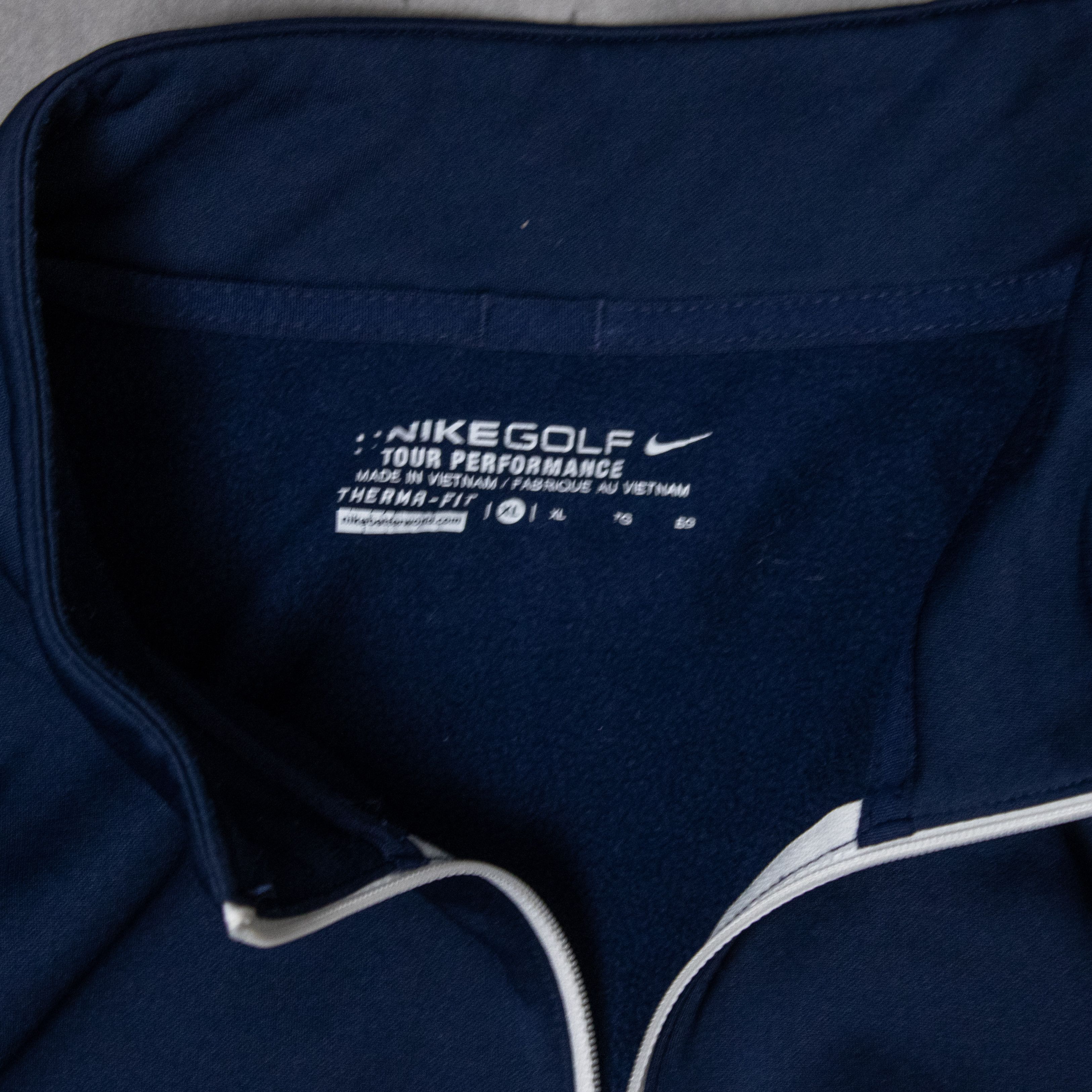 Nike Nike Golf Half Zip 1/2 Swoosh Navy Thermal Sweater Size US XL / EU 56 / 4 - 6 Thumbnail