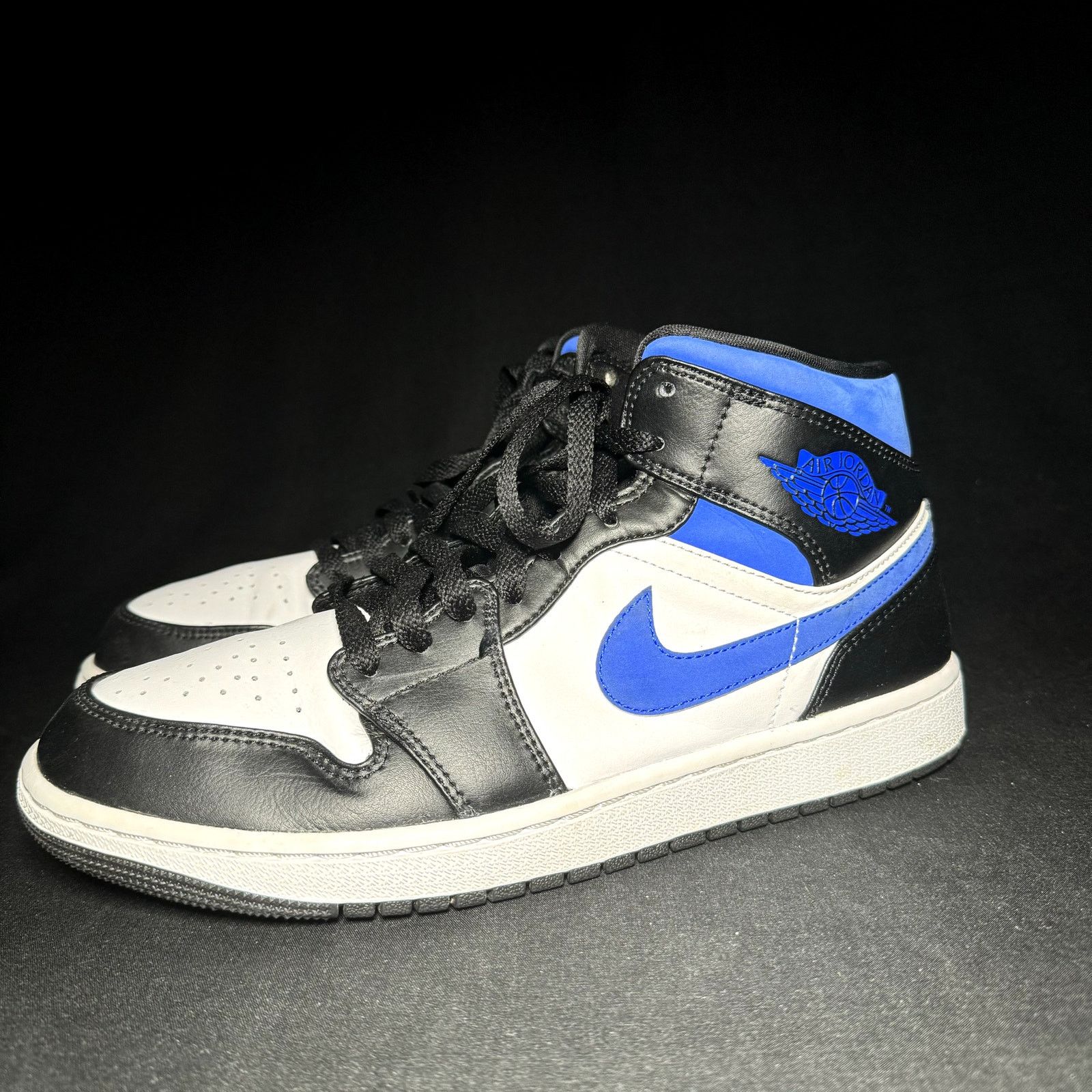 Jordan Brand × Nike Size 9.5 - Nike Air Jordan 1 Mid Racer Blue 2021 Men's Shoes Size US 9.5 / EU 42-43 - 8 Thumbnail