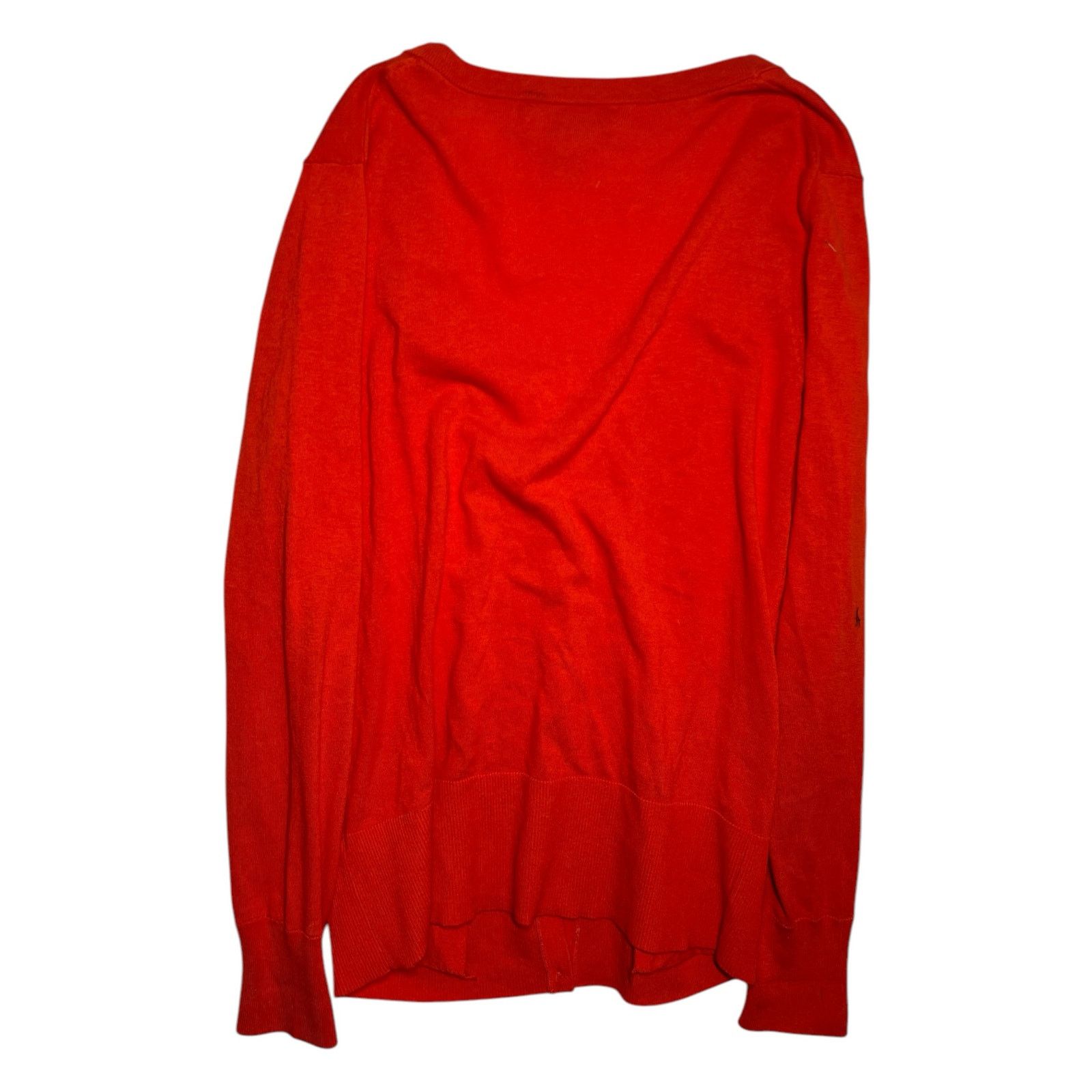 Banana Republic Banana Republic Women’s L Red Button Front Cardigan Sweater Size L / US 10 / IT 46 - 2 Thumbnail