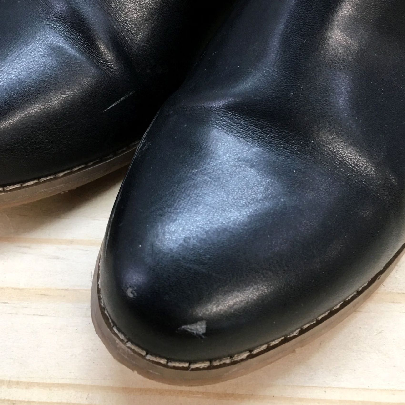 Dolce Vita DV Dolce Vita Boots Womens 8 Ankle Booties Leather Zipper Black Brown Heel 1in casual Womens Boots Size US 8 / IT 38 - 4 Thumbnail