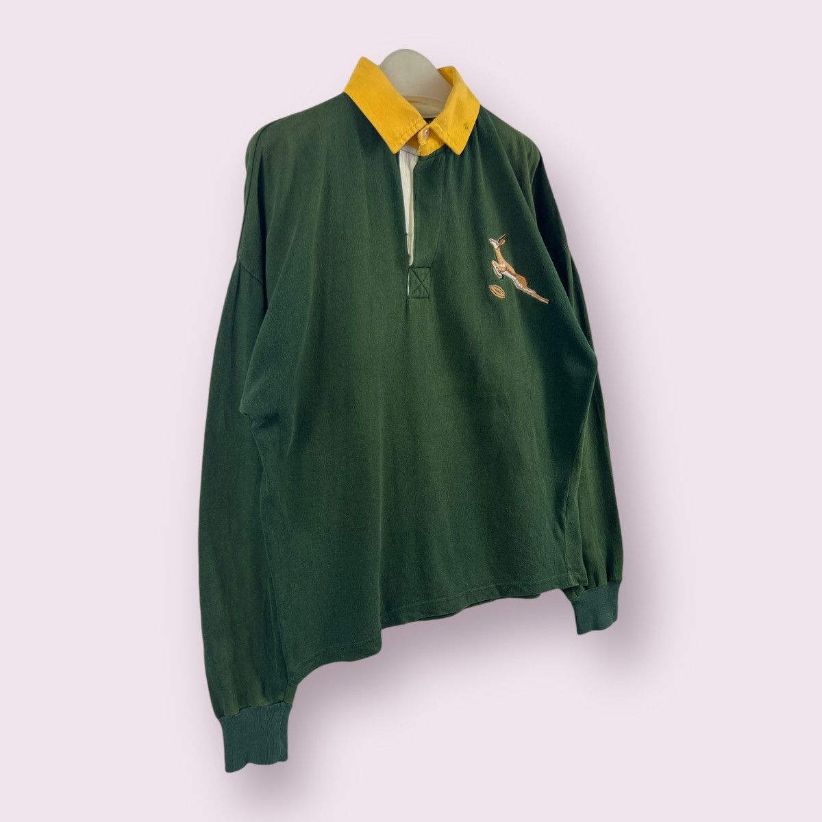Vintage 🔥 Vtg Bukta S.Africa Springbok Rugby Club Baggy Polo Shirt Size US M / EU 48-50 / 2 - 5 Thumbnail