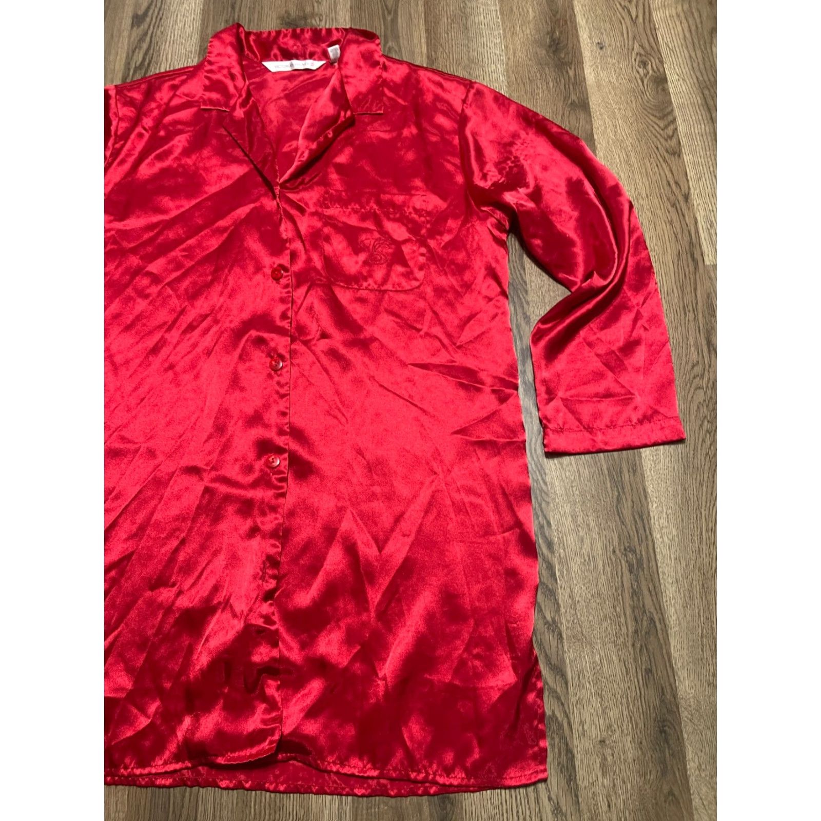 Victoria's Secret Victoria's Secret Dress Shirt Dress Women's M Red Button Long Sleeve Casual Fall Spring Summer Mens Womens Girls Boys Size M / US 6-8 / IT 42-44 - 3 Thumbnail