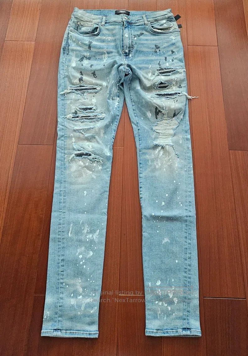 Amiri Amiri First Generation Blue Diamond Jeans Size 38 Size US 38 / EU 54 - 1 Thumbnail