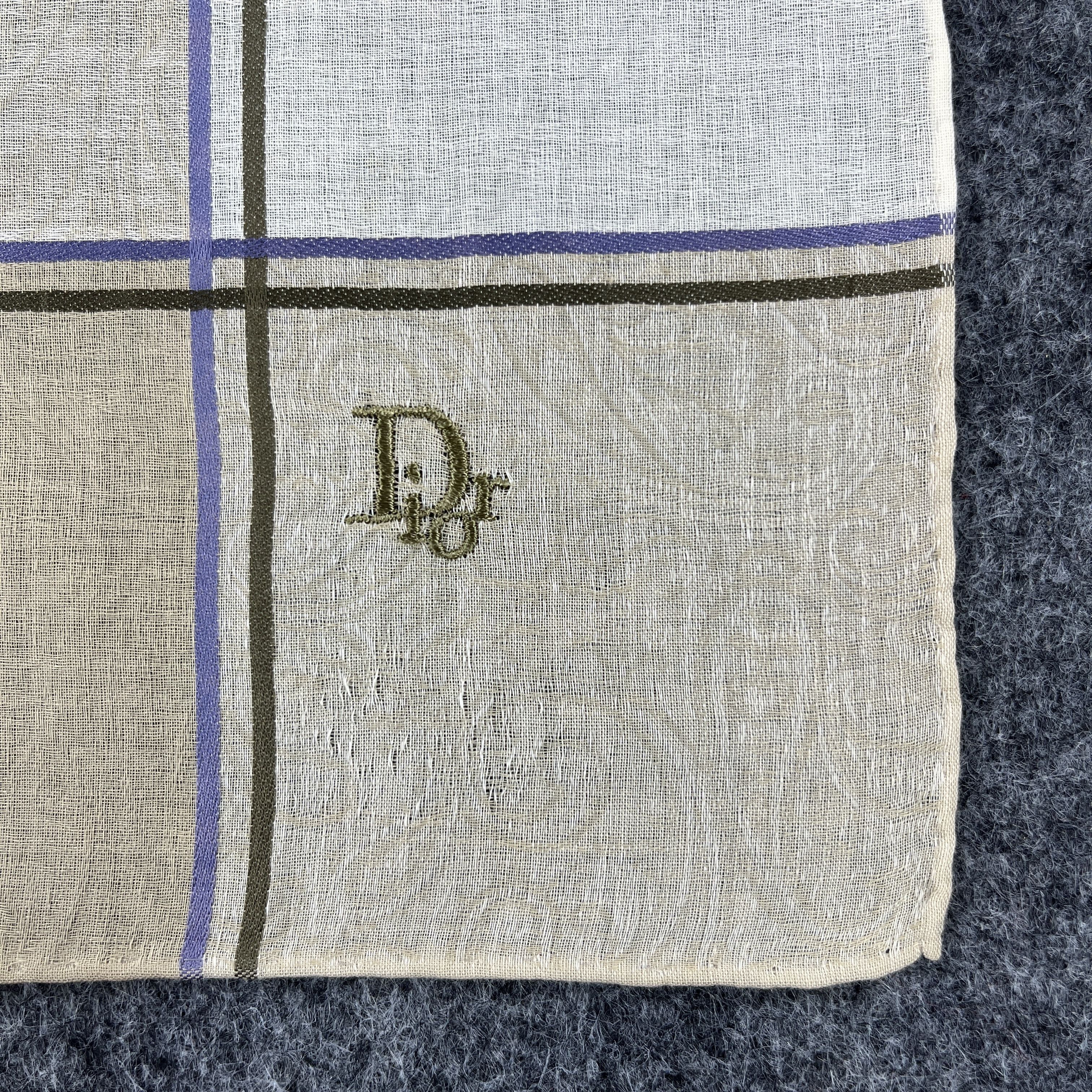 Vintage Christian Dior Handkerchief / Bandana / Neckerchief B566 Size ONE SIZE - 3 Thumbnail
