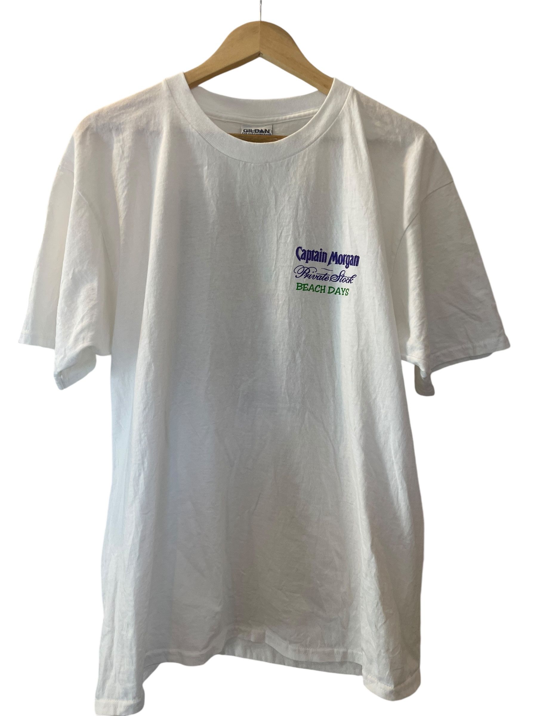 Gildan Vintage 90s Captain Morgan Private Stock Promo Tee Size US XL / EU 56 / 4 - 2 Thumbnail
