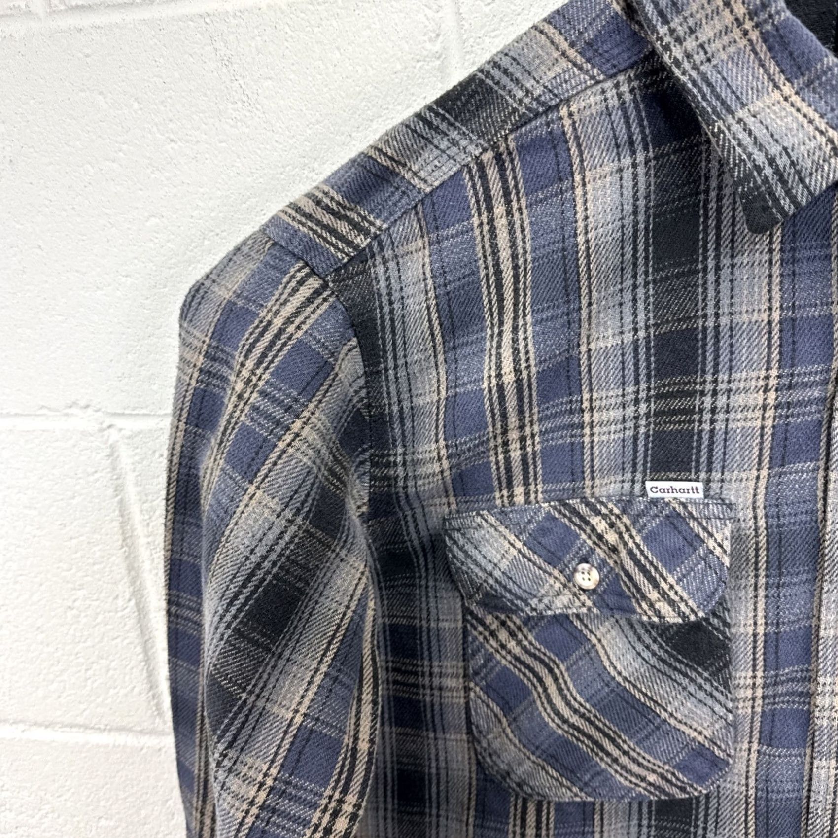 Carhartt VINTAGE Carhartt Shirt Mens XL Plaid Flannel Rugged Workwear USA 90s S32 Grunge Outdoor Pockets Button-Up Size US XL / EU 56 / 4 - 4 Thumbnail