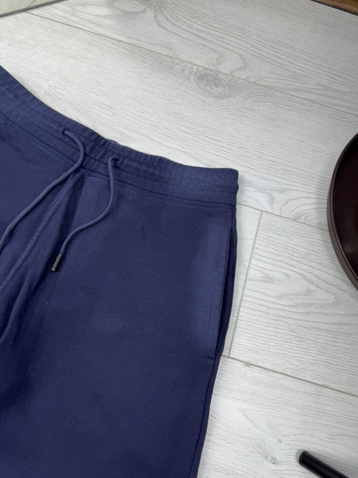 Off White Blue Logo Cuffed Sweatpants