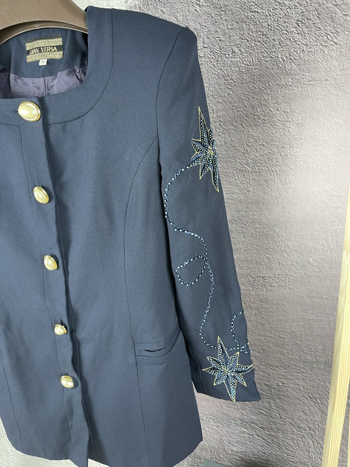 Versace Gian Versa Gianni Versace embroidery rhinestones jacket Size S / US 4 / IT 40 - 7 Thumbnail