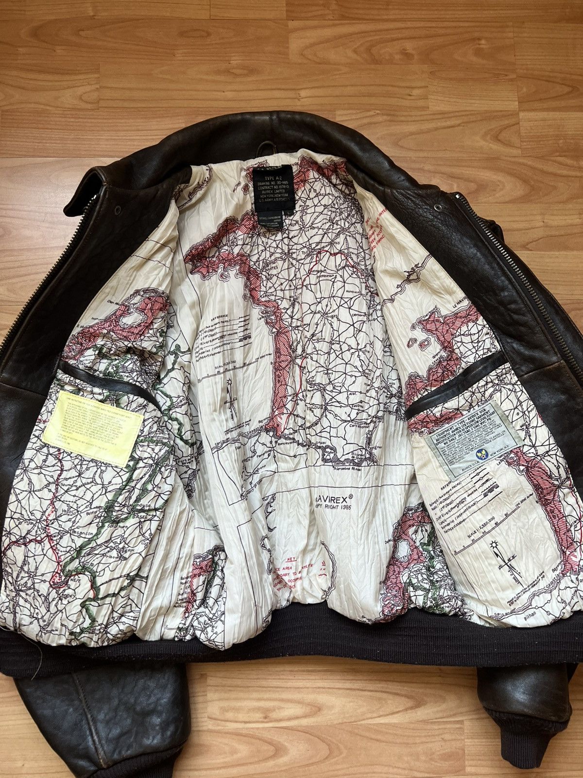 Avirex Avirex Flight Jacket Leather Glenn Miller’s Design Vintage Size US L / EU 52-54 / 3 - 12 Thumbnail