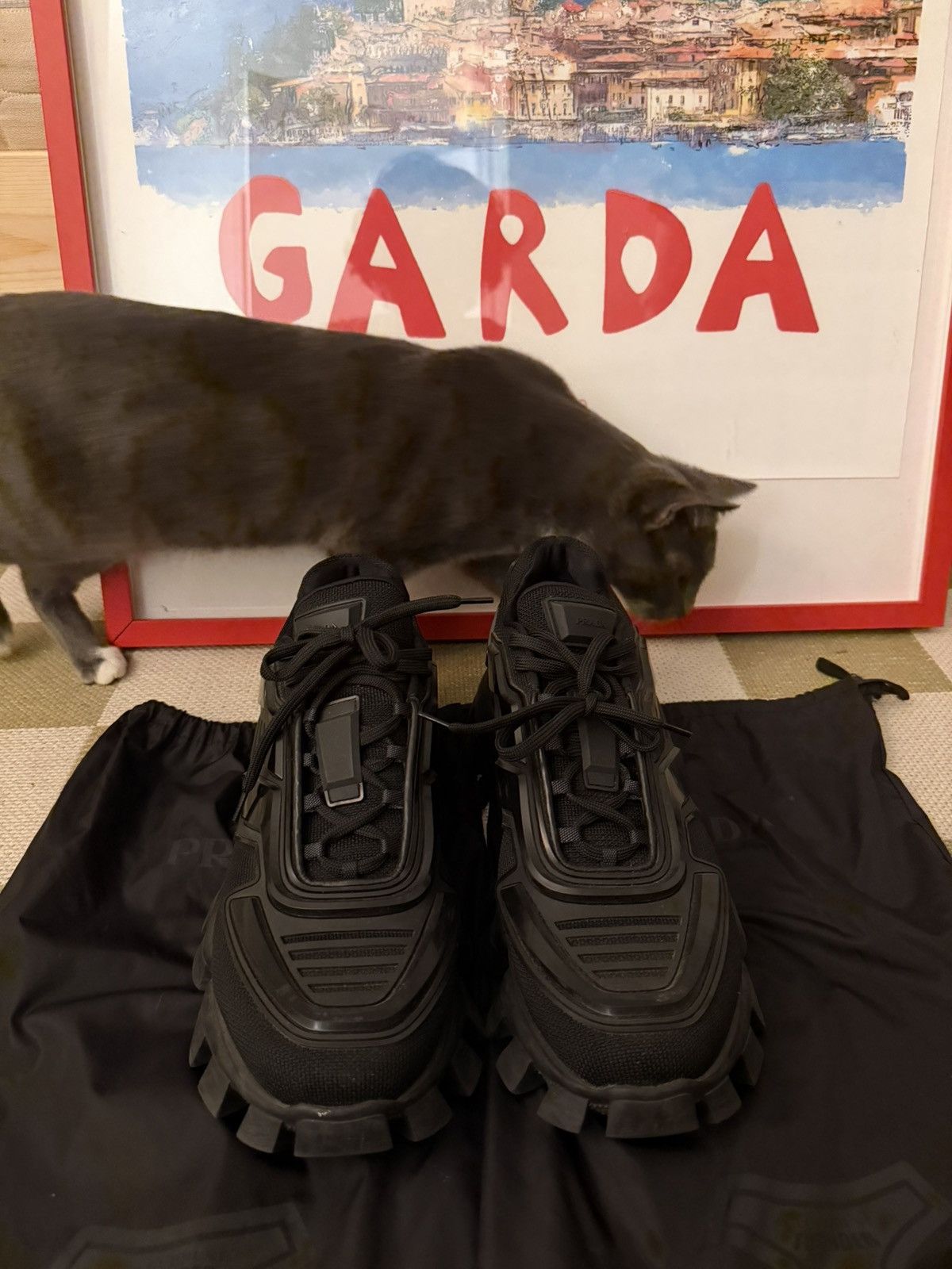 Prada Prada Cloudbust Thunder Sneaker Black Size US 11.5 / EU 44-45 - 2 Thumbnail