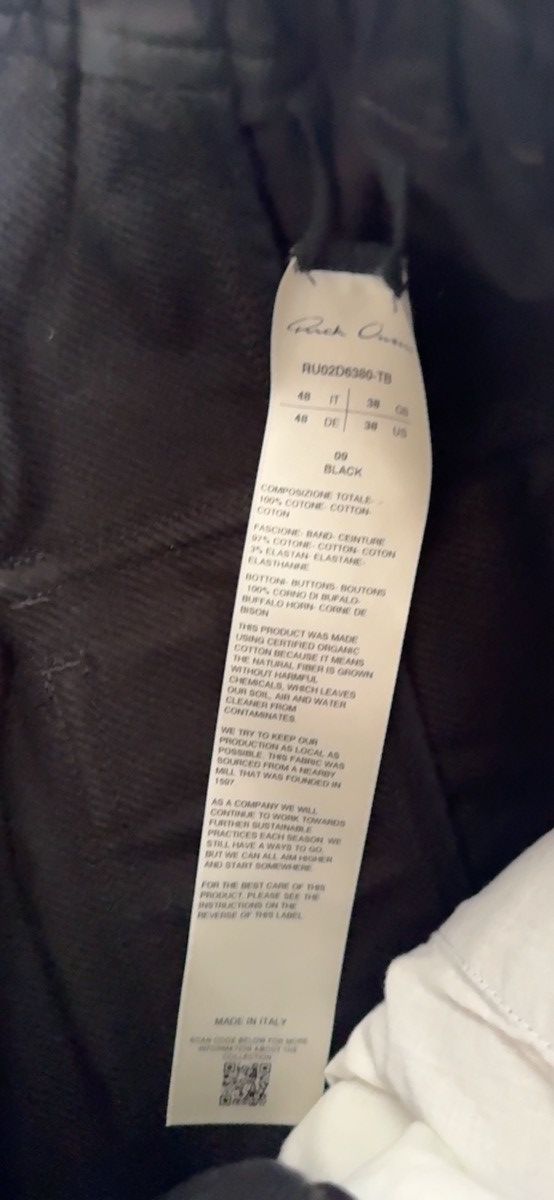 Rick Owens Rick Owens Drawstring Long Pant 48 Brushed Twill Size US 32 / EU 48 - 6 Thumbnail