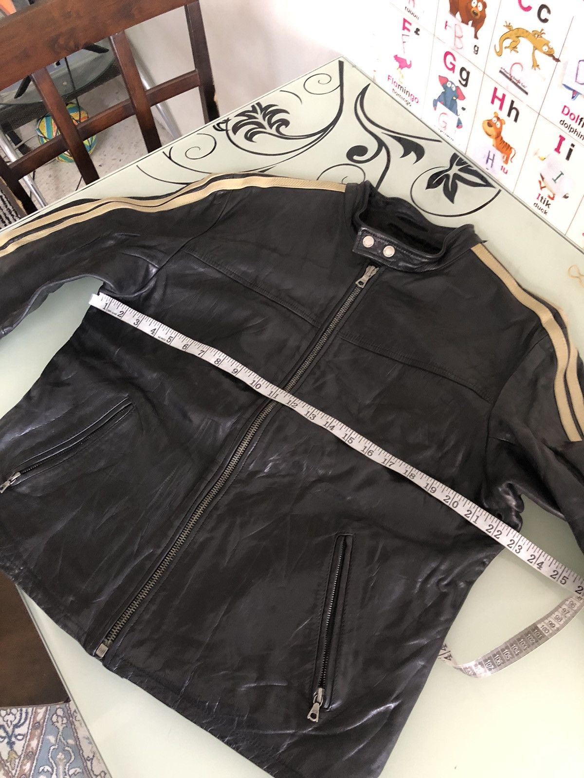 Tommy Hilfiger Rare❗️Tommy Hilfiger Premium Cafe Racer Leather Jacket Size US L / EU 52-54 / 3 - 22 Thumbnail