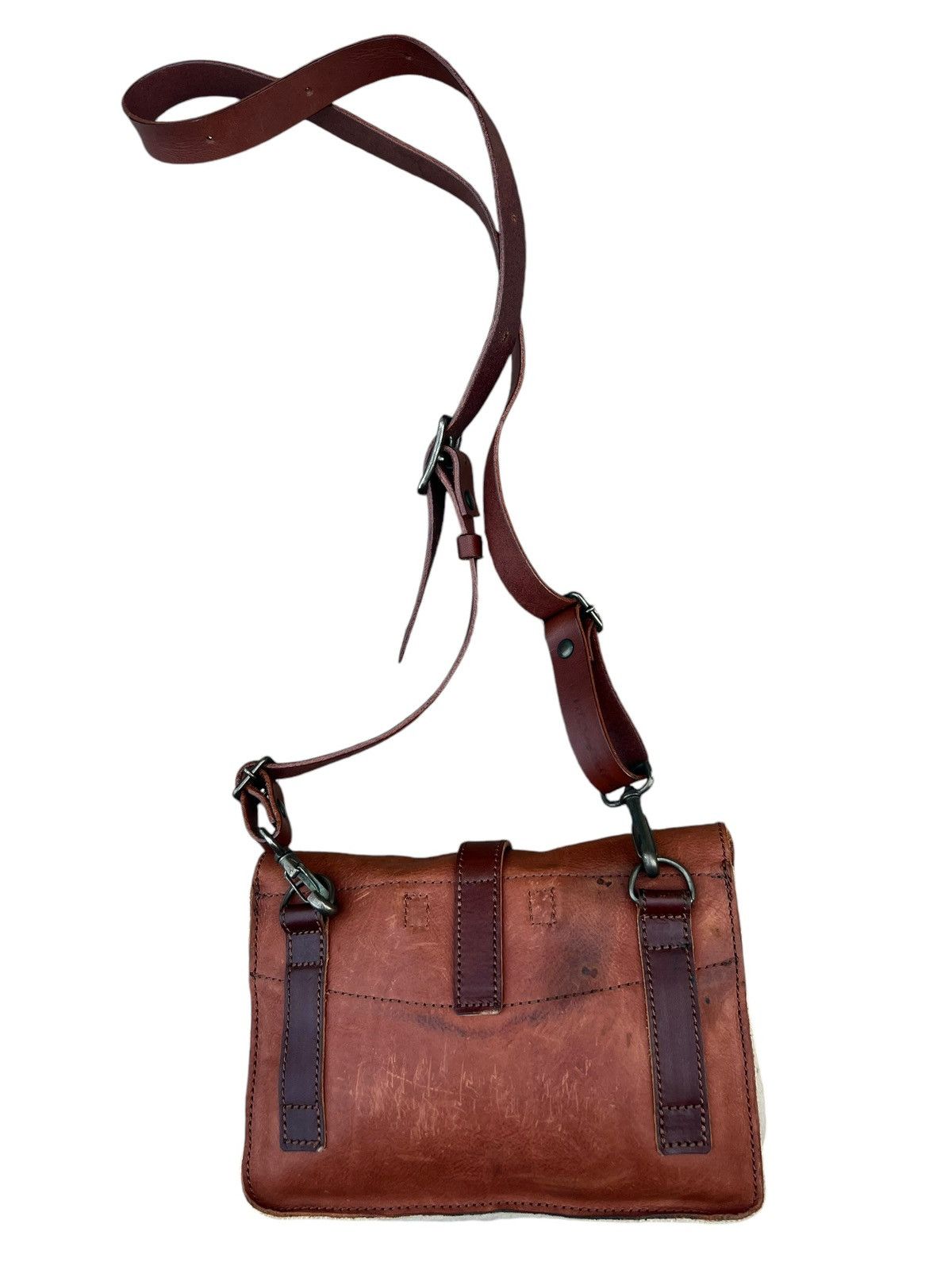 Leather Vintage Agility Japan Patina Leather Hybrid Bag Size ONE SIZE - 9 Thumbnail