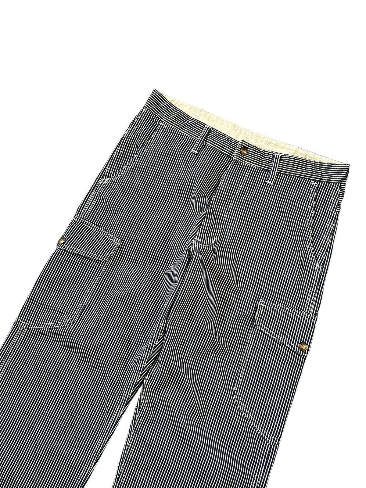 Lee Lee Hickory Stripe Worker Cargo Pants Size US 32 / EU 48 - 3 Thumbnail