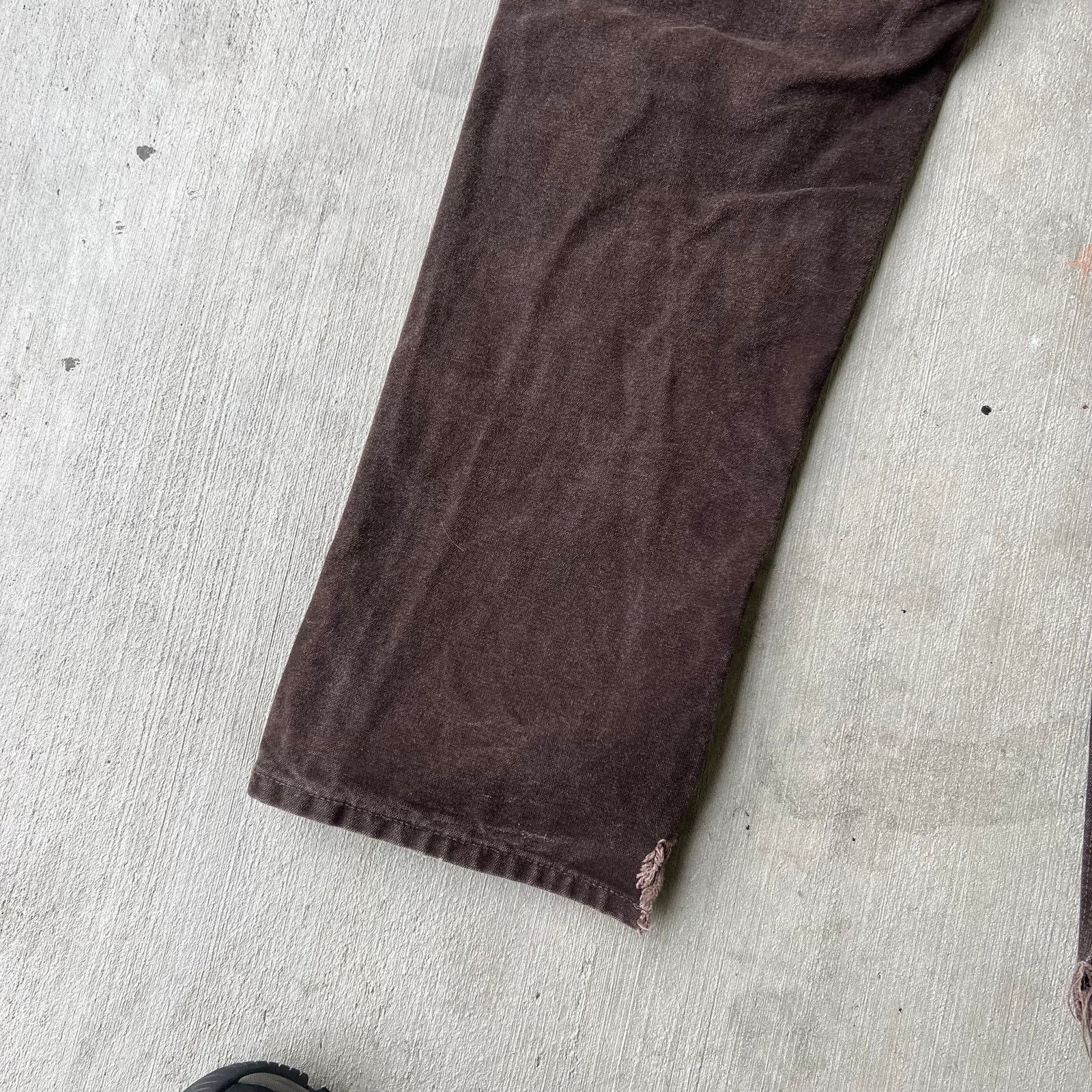 Carhartt × Vintage Carhartt brown WOMENS double knee work wear carpenter pants Size US 31 - 8 Thumbnail
