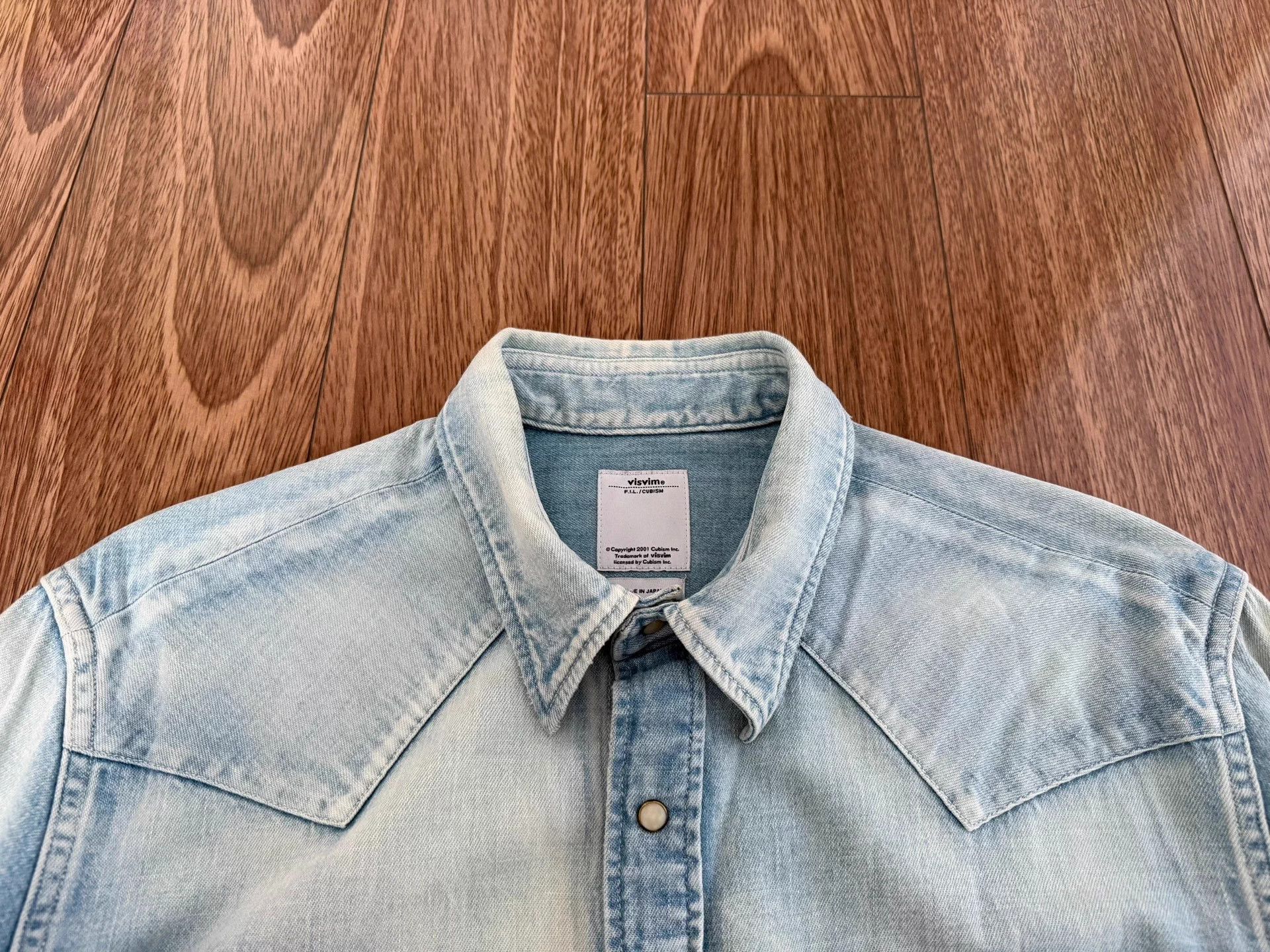 Visvim VISVIM SOCIAL SCULPTURE Damaged WashedDenimShirt 2 Size US M / EU 48-50 / 2 - 3 Thumbnail