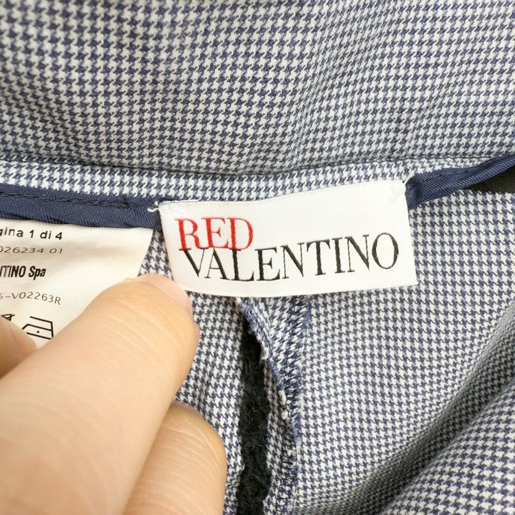 RED Valentino RED VALENTINO Mini Mid Waist Chino White Grey Blue Pants 40 Size 40" / US 18 - 7 Thumbnail